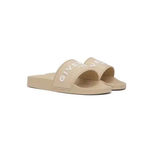 Givenchy o1srvl11e1225 Slides Flat Sandals in Beige Size US 7 / EU 40 - 2 Thumbnail