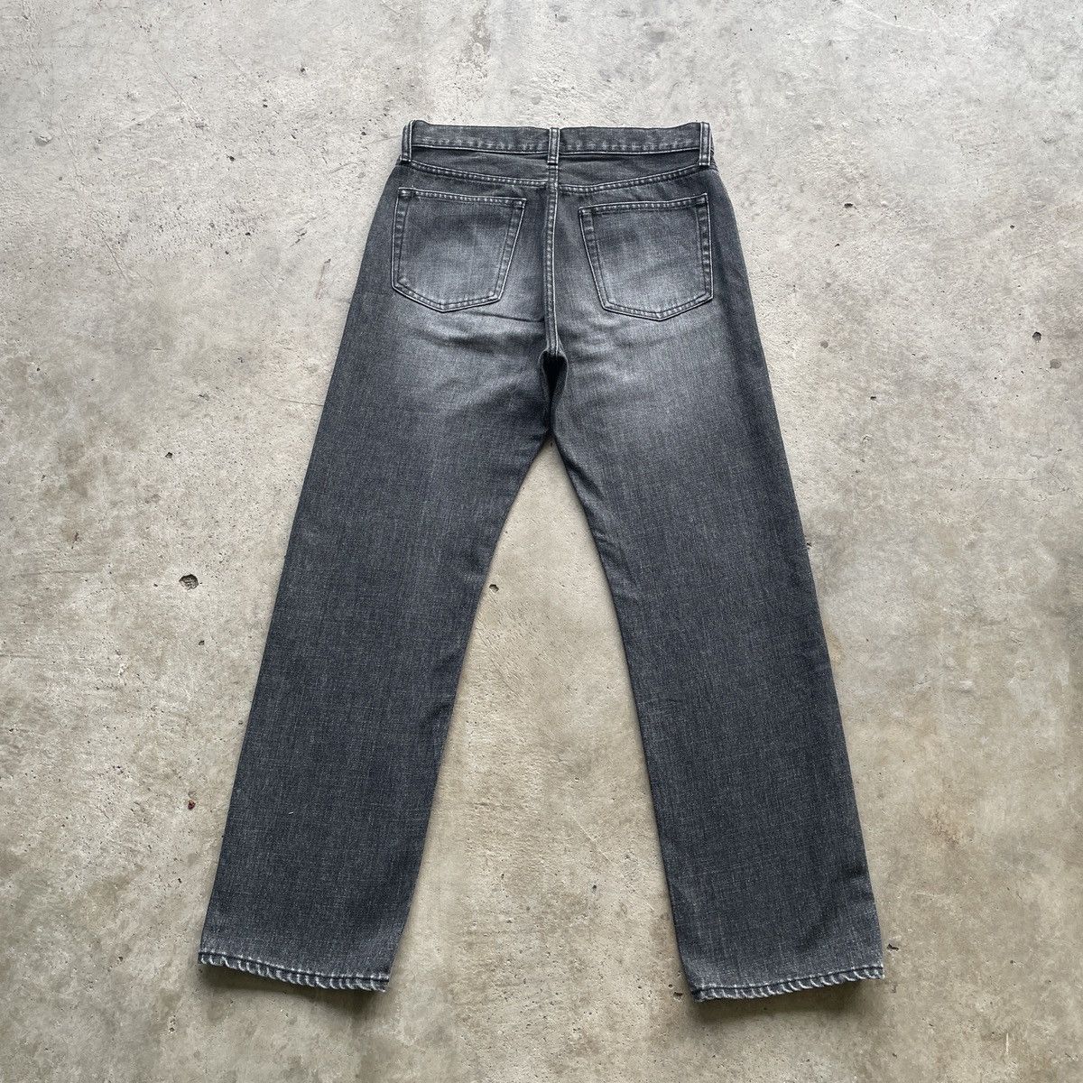 Japanese Brand Vintage Japanese Black Faded Jeans Pants Denim w30x28.5 Size US 34 / EU 50 - 9 Thumbnail