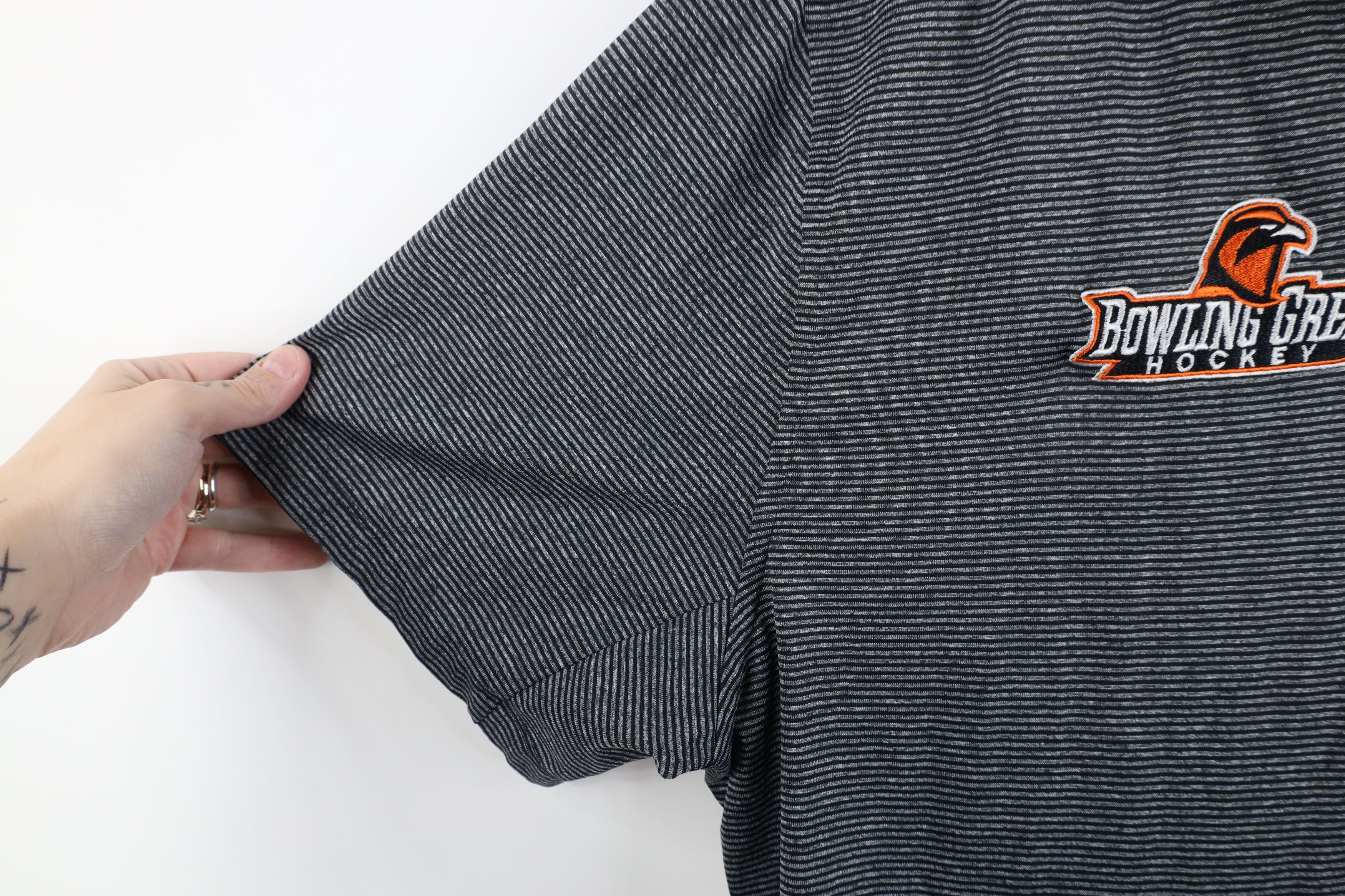 Nike Nike Bowling Green State University Hockey Polo Shirt Stripe Size US XL / EU 56 / 4 - 8 Thumbnail