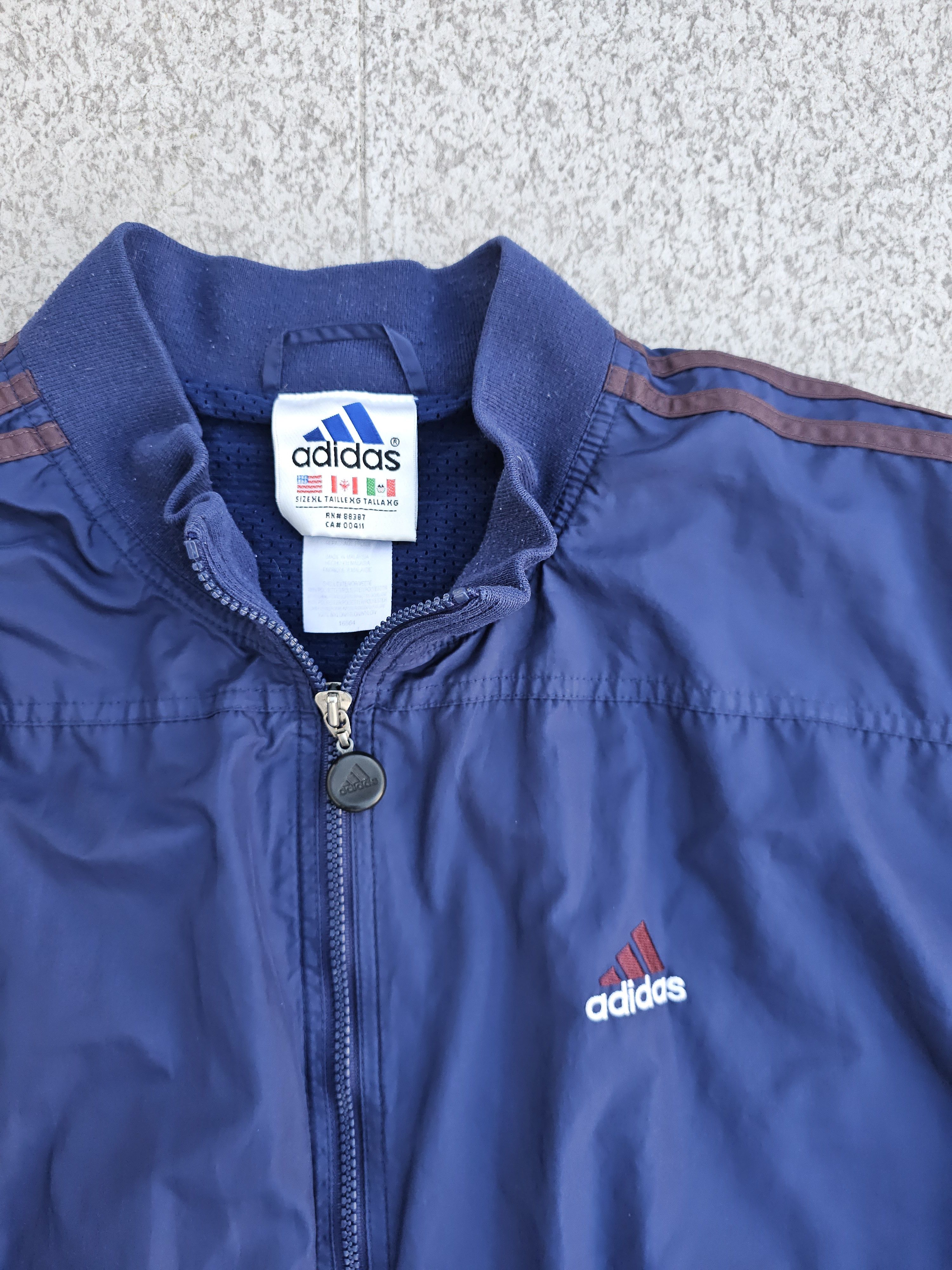 Adidas × Vintage Crazy Vintage Adidas Zip Up Track Jacket Size US XL / EU 56 / 4 - 3 Thumbnail