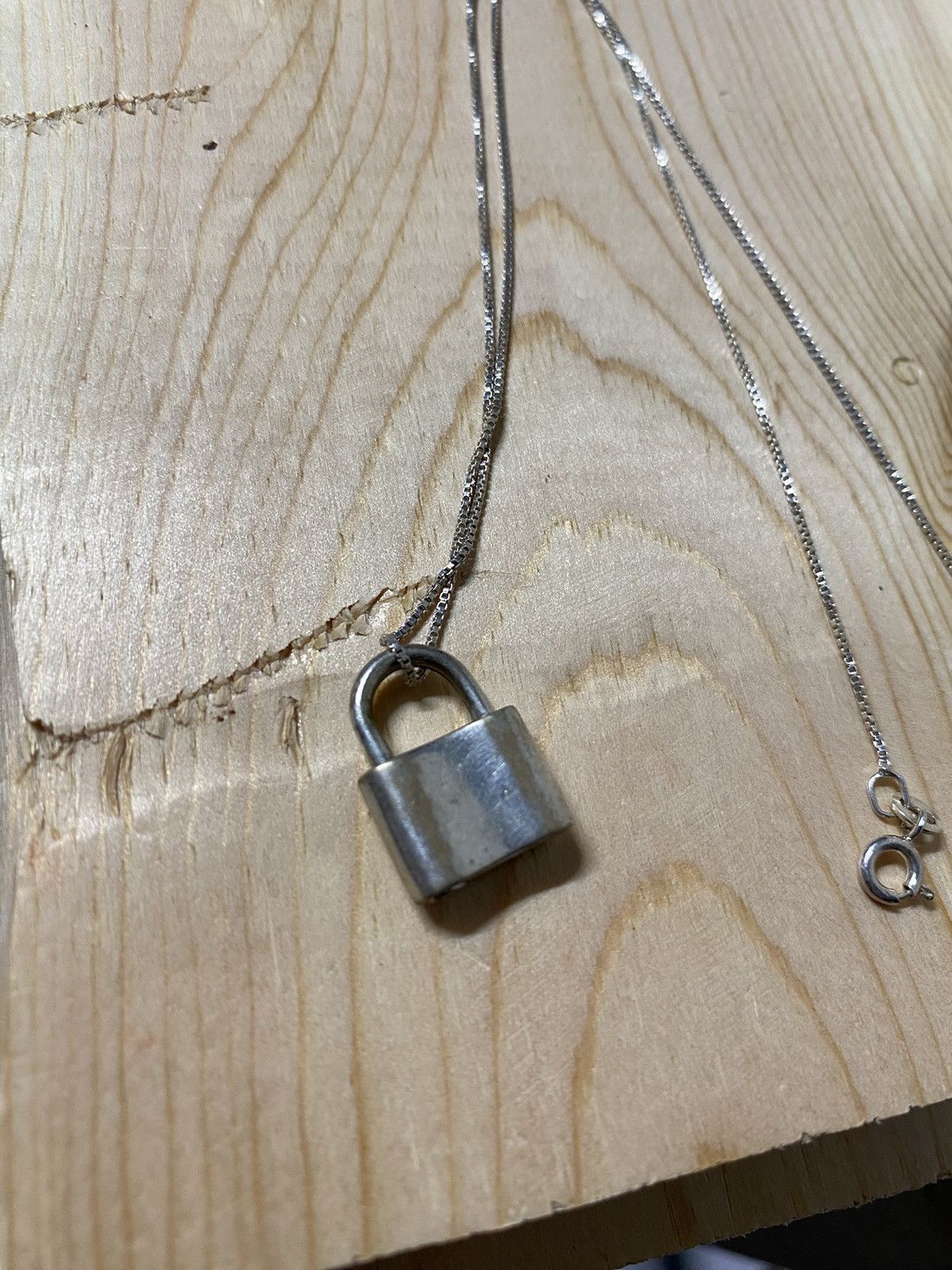 Tiffany & Co. Tiffany & Co Heart Lock Pendant Sterling Silver Necklace Size ONE SIZE - 11 Thumbnail
