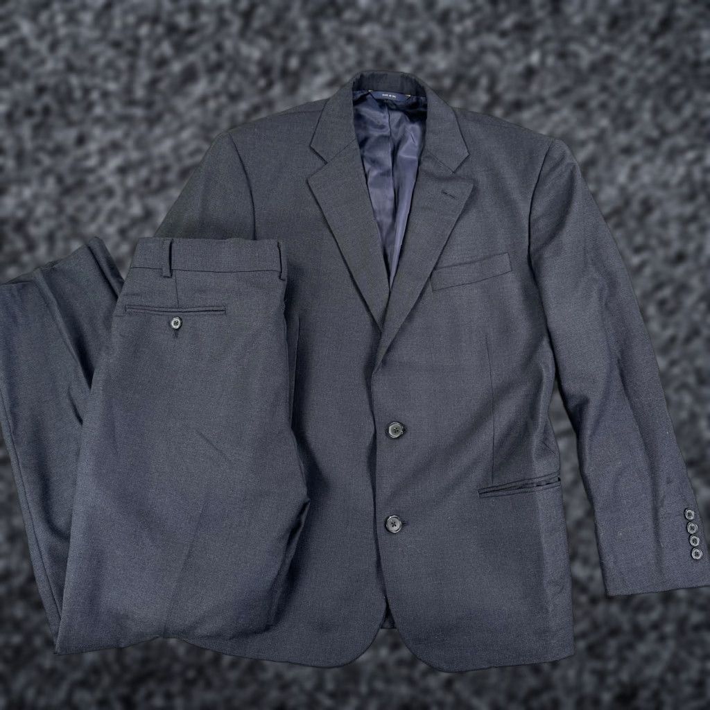 Brooks Brothers Brooks Brothers 1818 Madison Suit Blazer Pants Mens 52 34W Blue Wool 2 Piece USA Size 52R - 1 Thumbnail