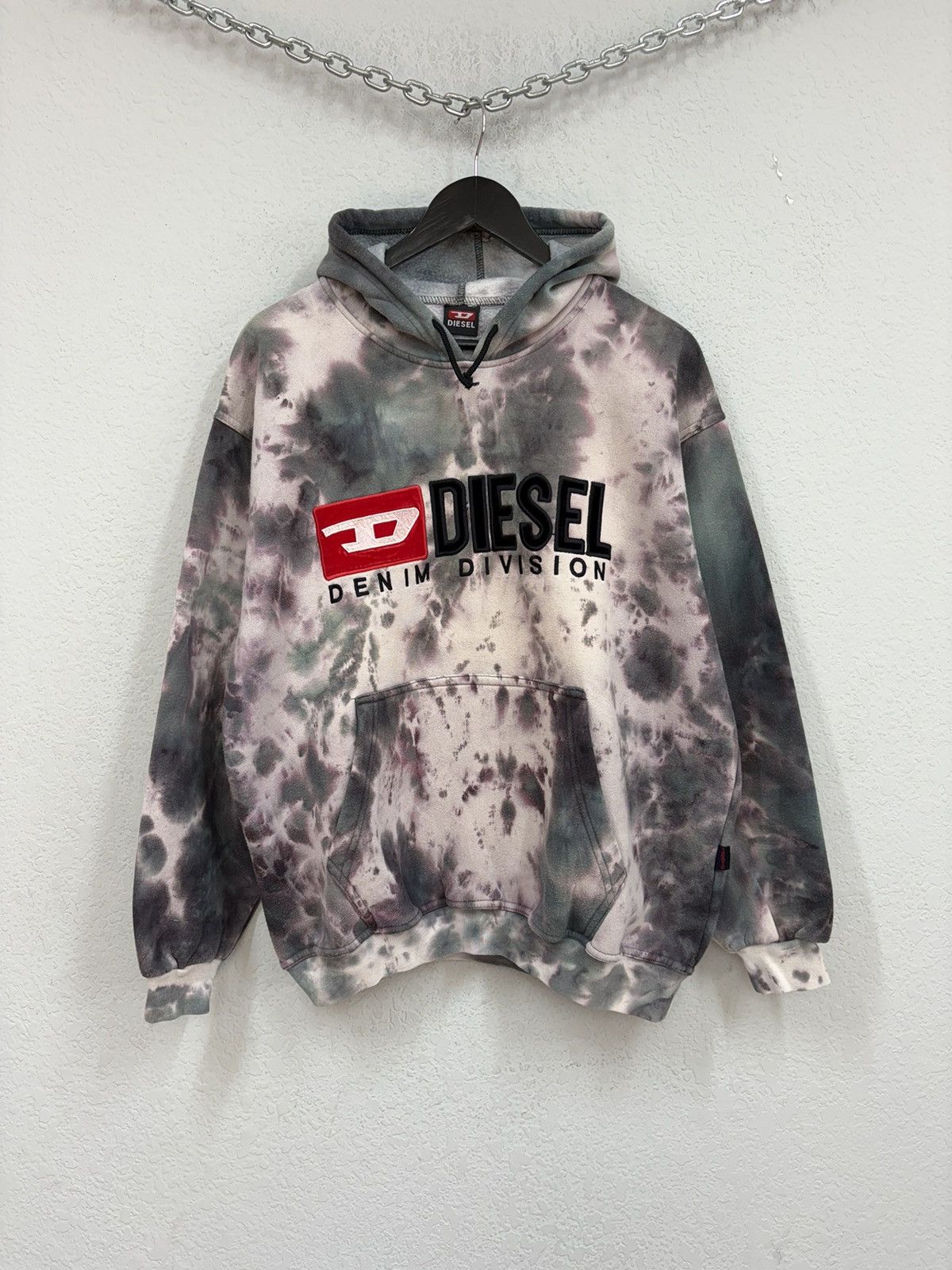 Diesel Vintage Diesel Denim Division Tie Dye Hoodie Y2K Archive Size US M / EU 48-50 / 2 - 14 Thumbnail