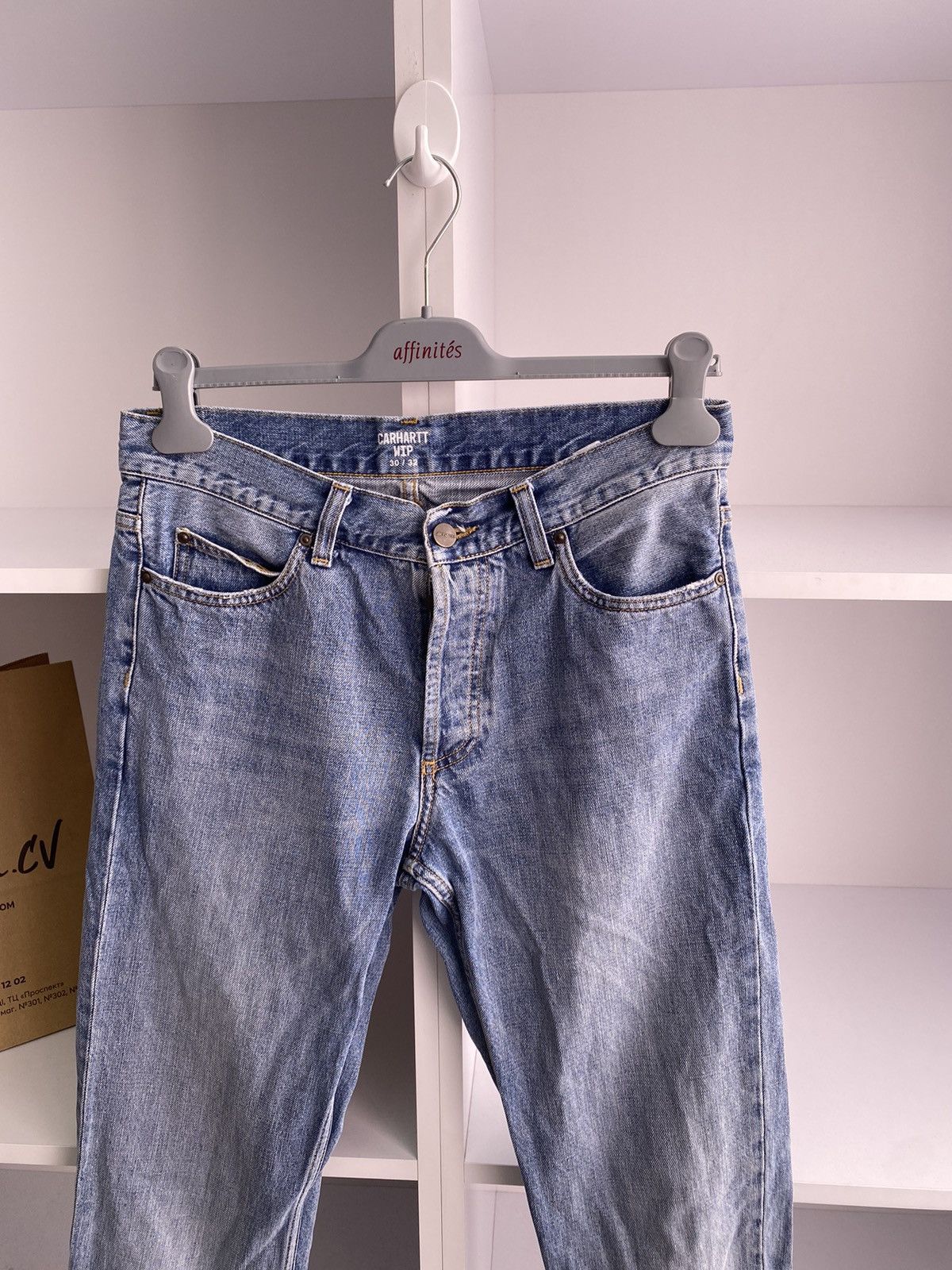 Carhartt × Vintage Vintage Carhartt Denim Blue Jeans Size US 30 / EU 46 - 9 Thumbnail