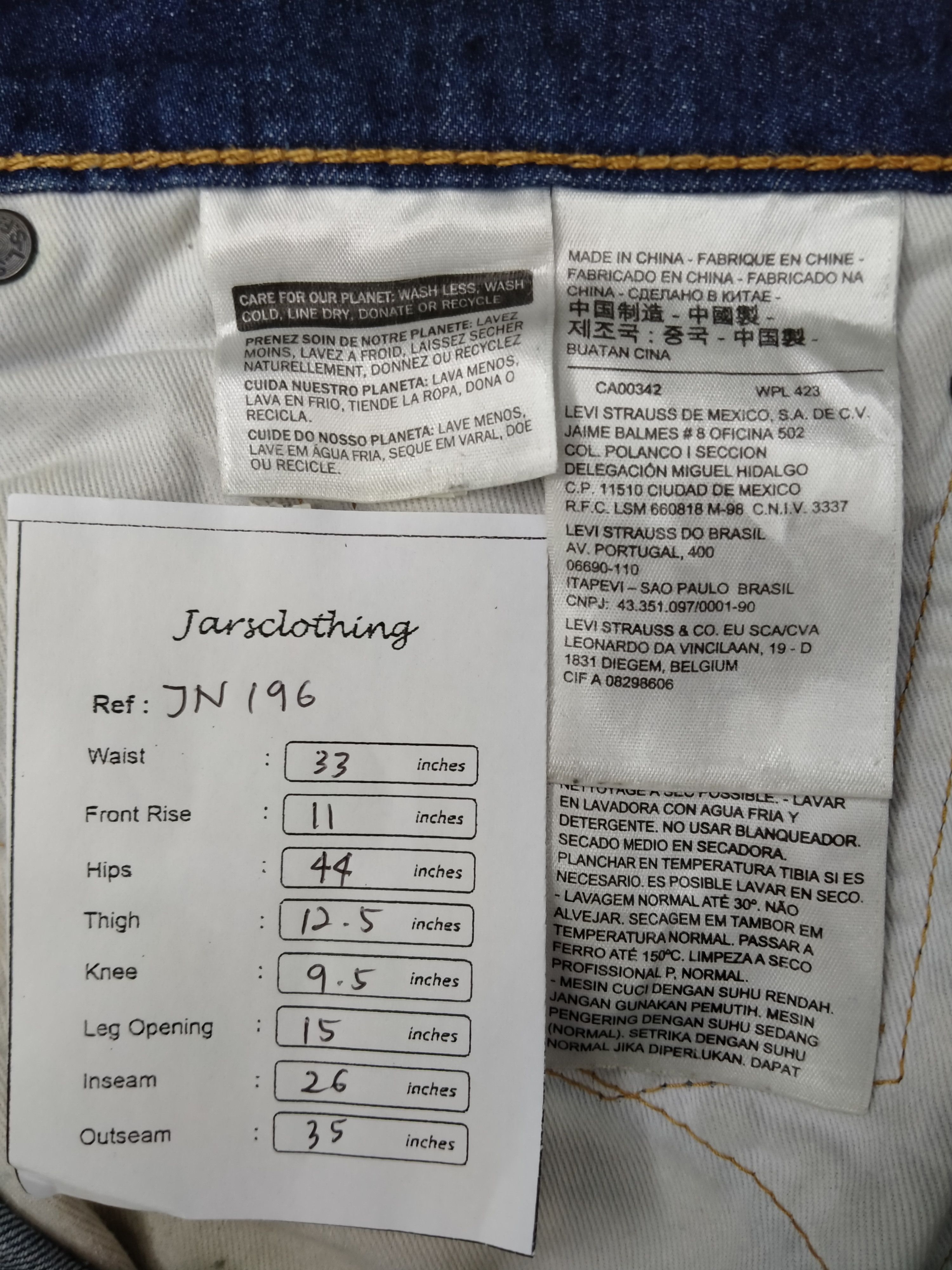 Levi's Blue Vintage Levi's 505 Denim 33x26 -JN196 Size US 33 - 10 Thumbnail