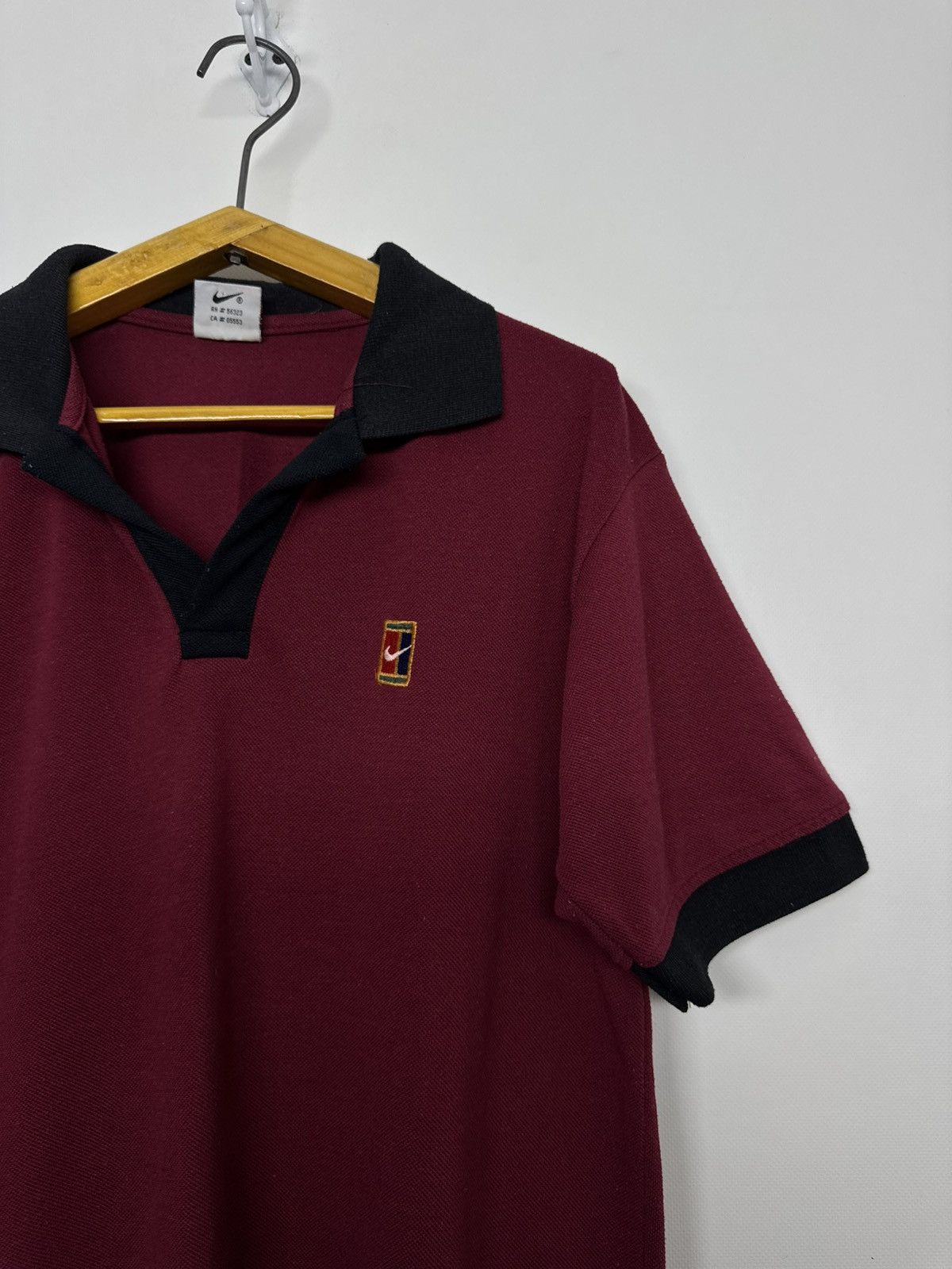 Nike Nike Court Vintage Rare 90s Made In USA Fleece T-Shirt Size US M / EU 48-50 / 2 - 5 Thumbnail