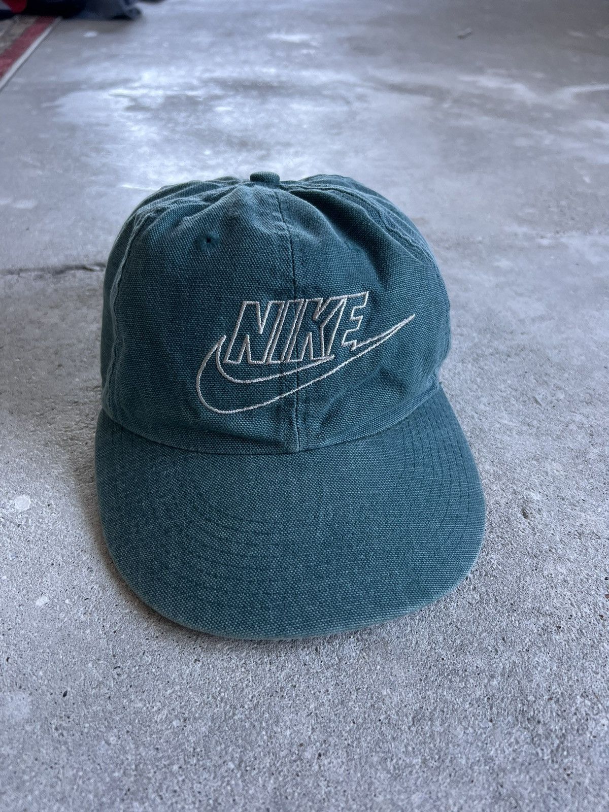 Nike × Vintage 90s Vintage Nike Cap Canvas Faded Size ONE SIZE - 8 Thumbnail