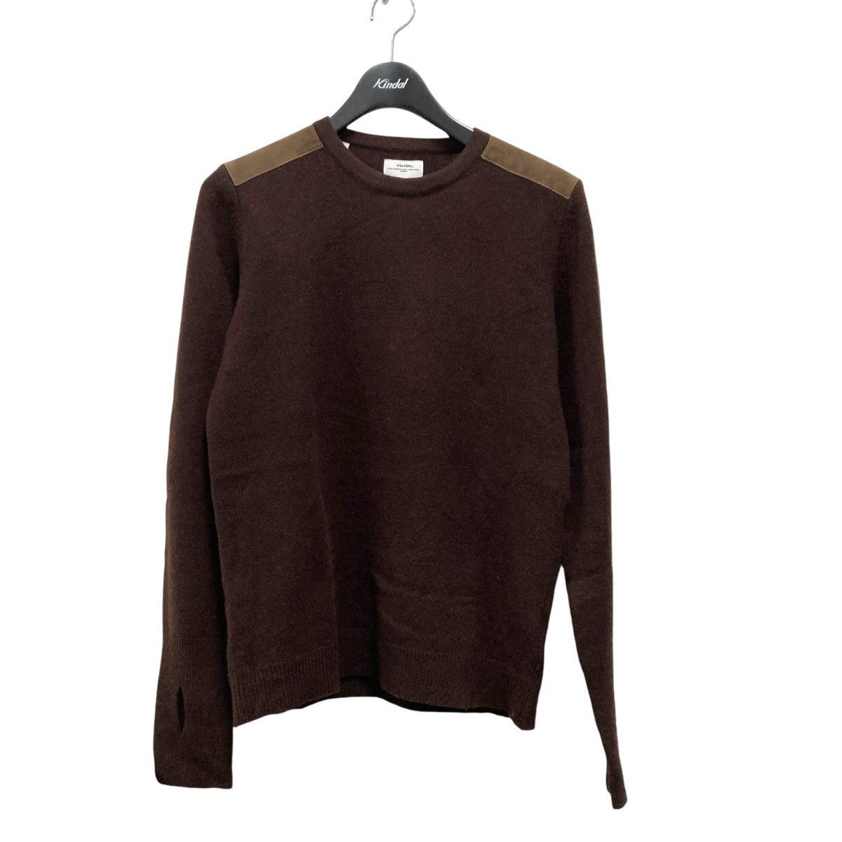 Visvim visvim 13awuk leather switching sweater 0113405012001 Size US S / EU 44-46 / 1 - 1 Thumbnail
