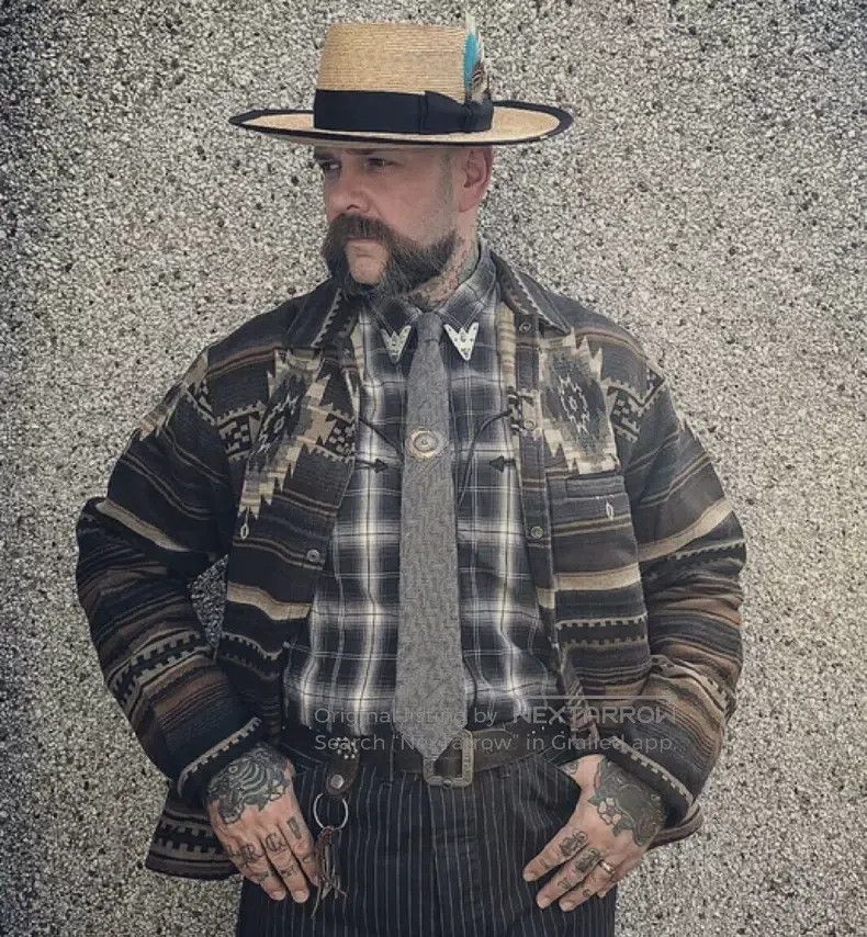 RRL Ralph Lauren RRL Ralph Lauren Indian style pattern workwear shirt Size US XL / EU 56 / 4 - 1 Thumbnail