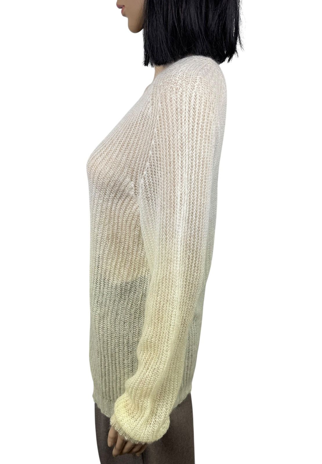 Roberto Collina Roberto Collina Transparent Gradient Sweater Wool-Mohair Size M / US 6-8 / IT 42-44 - 5 Thumbnail