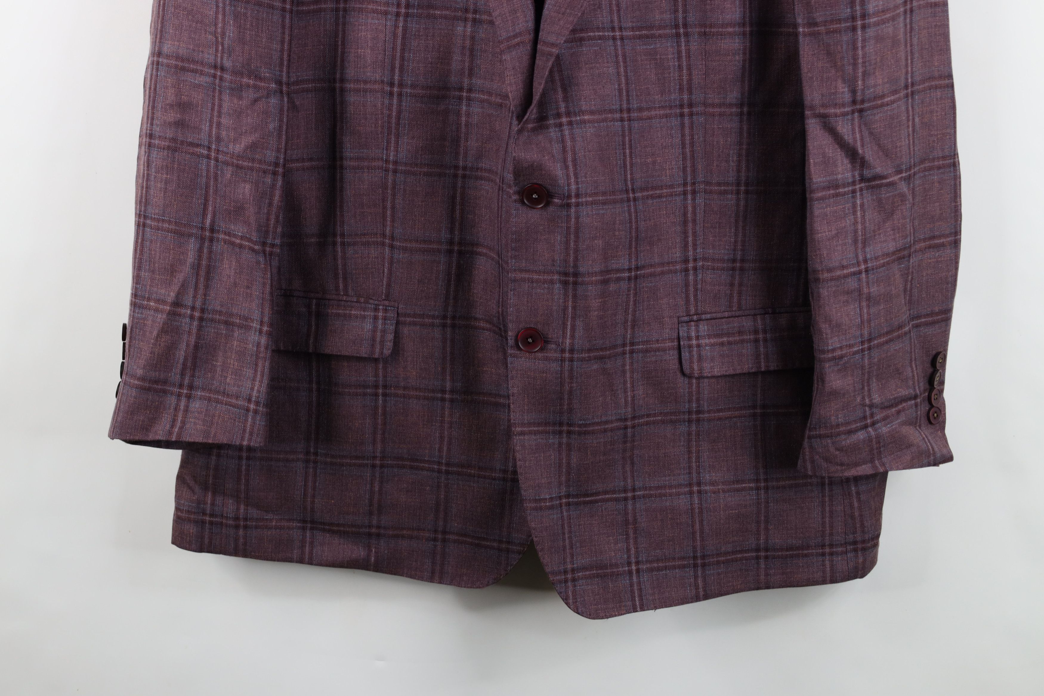 Michael Kors Michael Kors Loro Piana Summertime Suit Blazer Jacket Plaid Size US XXL / EU 58 / 5 - 3 Thumbnail