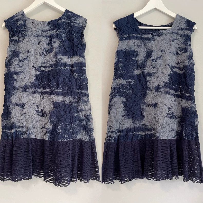 Issey Miyake Issey Miyake size:2 Mainline denim blue-dyed dress Size M / US 6-8 / IT 42-44 - 6 Thumbnail