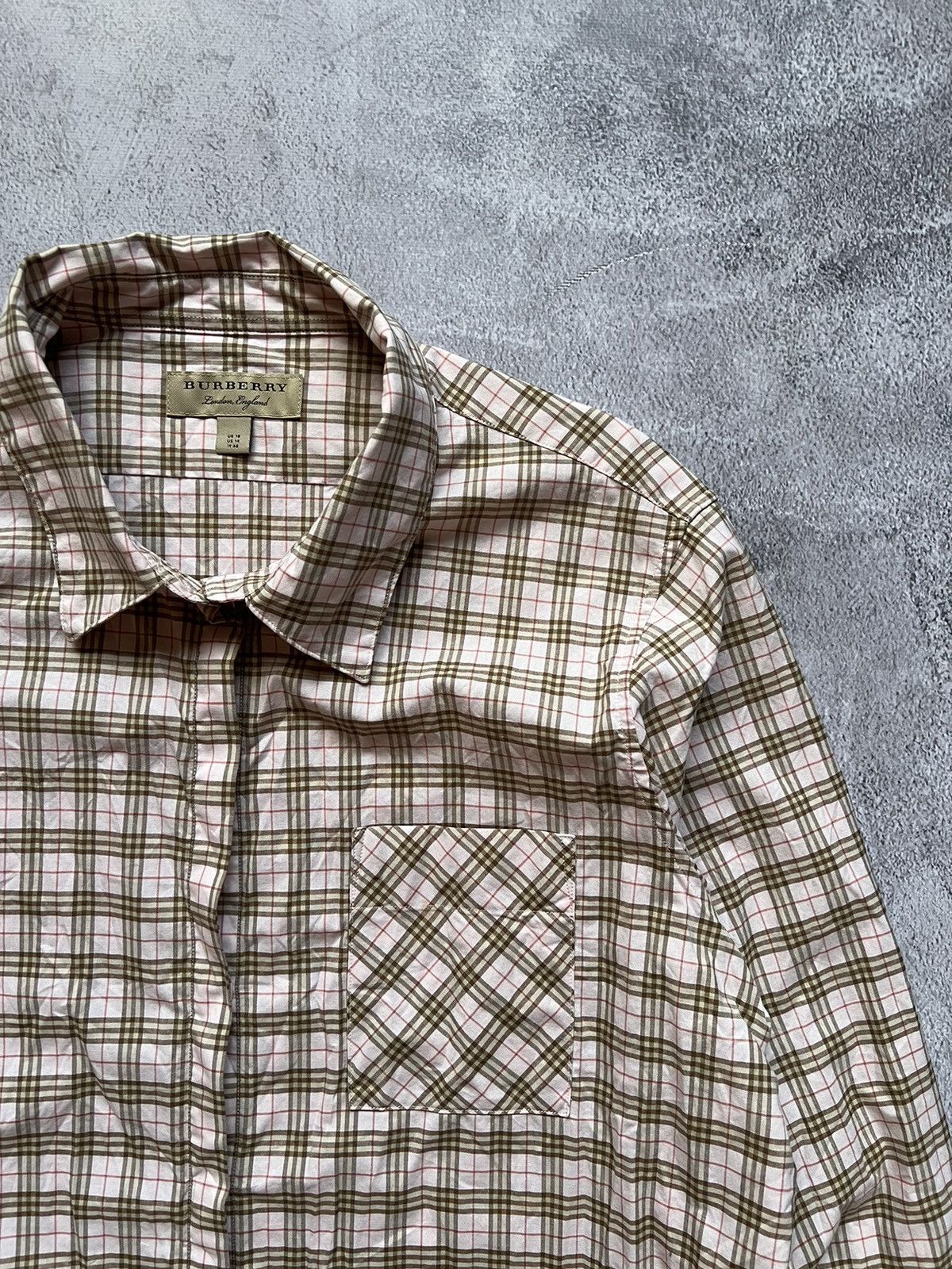 Burberry × Designer Burberry Nova Check Women’s Shirt Uk16 US14 Size XL / US 12-14 / IT 48-50 - 4 Thumbnail