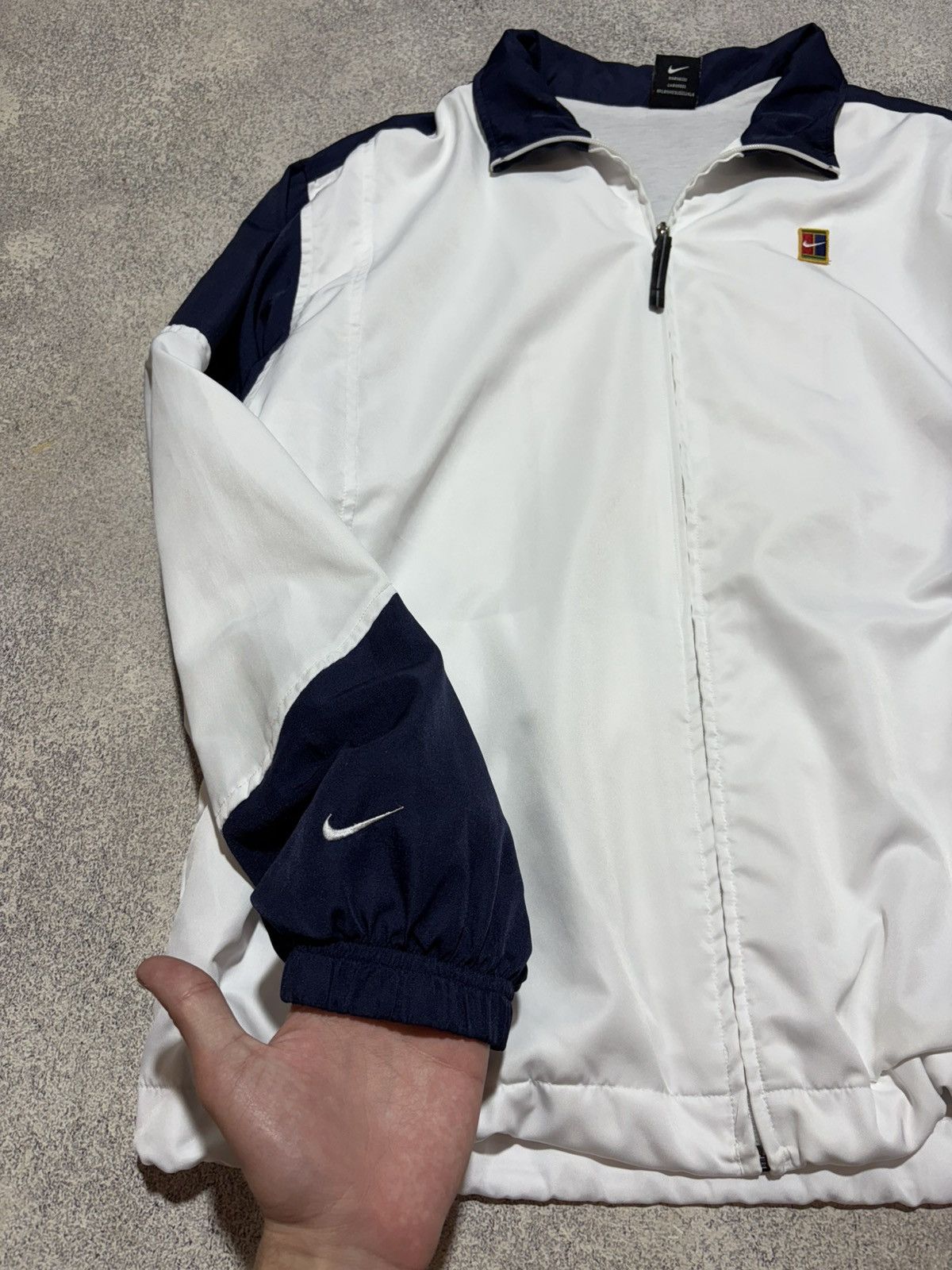 Nike Vintage Nike Court Track Top Jacket Andre Agassi Rare Swoosh Size US L / EU 52-54 / 3 - 3 Thumbnail