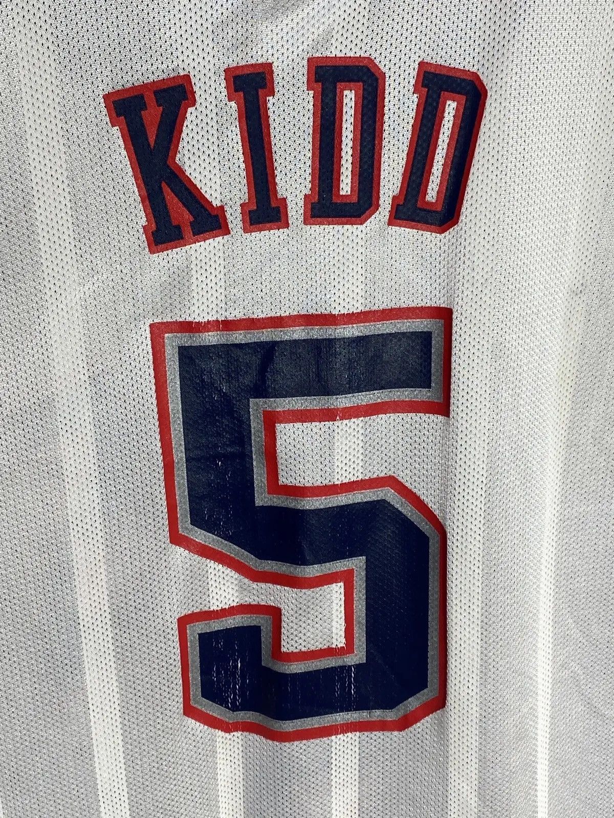NBA 00s Vintage Reebok x NBA New Yersey Nets #5 Jason Kidd Size US XL / EU 56 / 4 - 6 Thumbnail