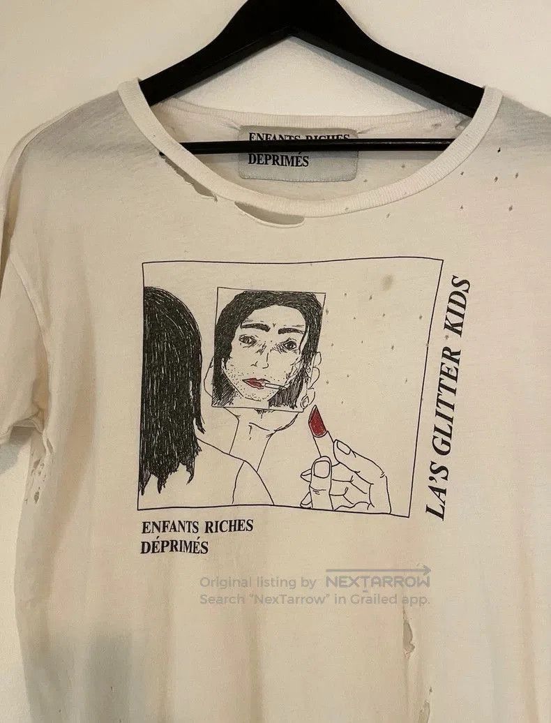 Enfants Riches Deprimes Children’s Lipstick Print Short Sleeve Shirt. Size US M / EU 48-50 / 2 - 4 Thumbnail
