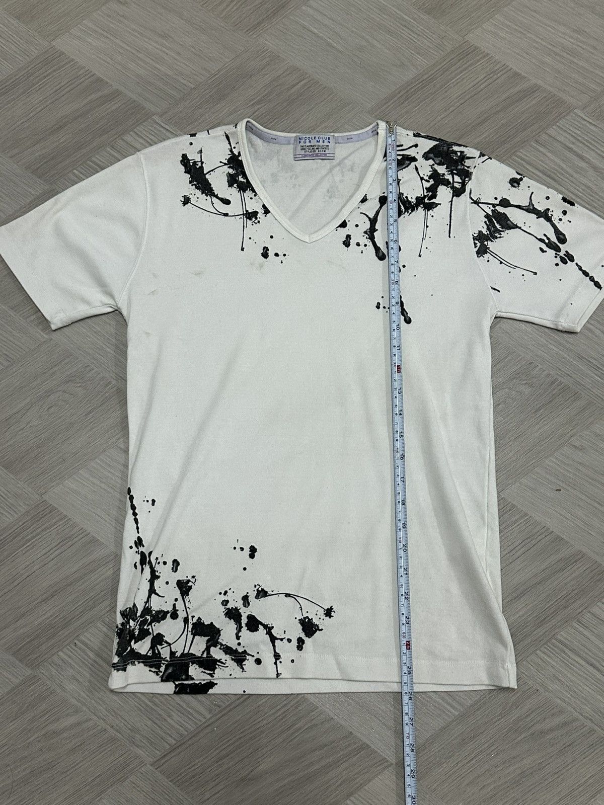 14th Addiction Vkei Fashion Nicole Club For Men Paint Splatter Tee Size US S / EU 44-46 / 1 - 7 Thumbnail
