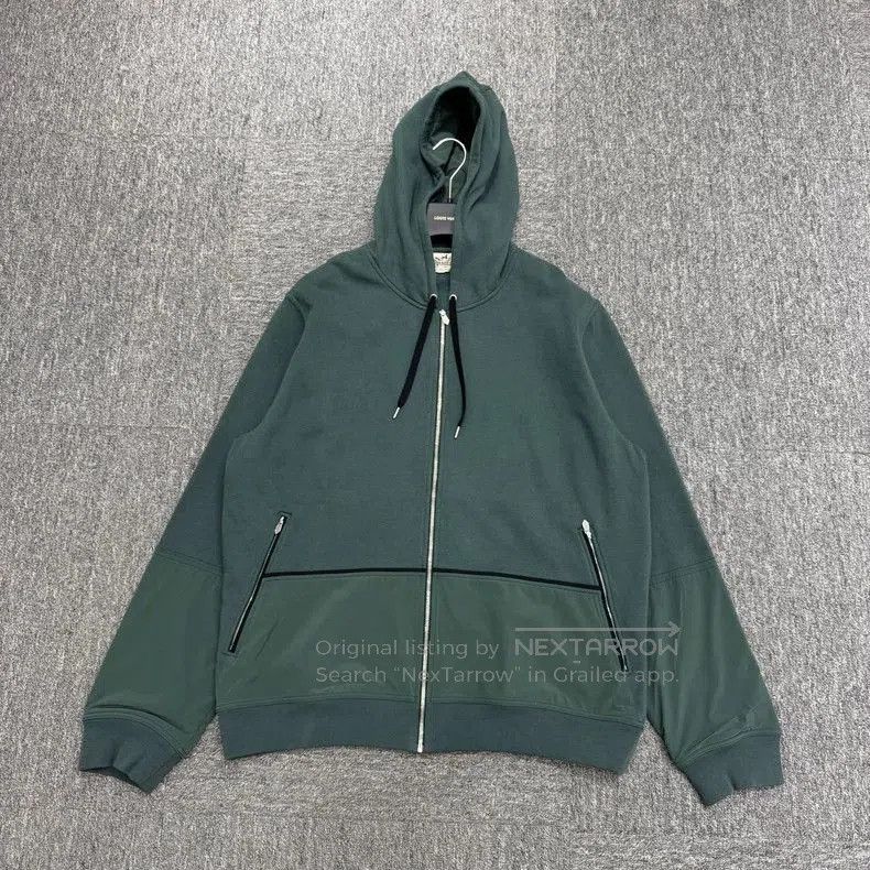 Hermes Hermes Nylon Paneled Hooded Sweatshirt. Size US XXL / EU 58 / 5 - 1 Thumbnail