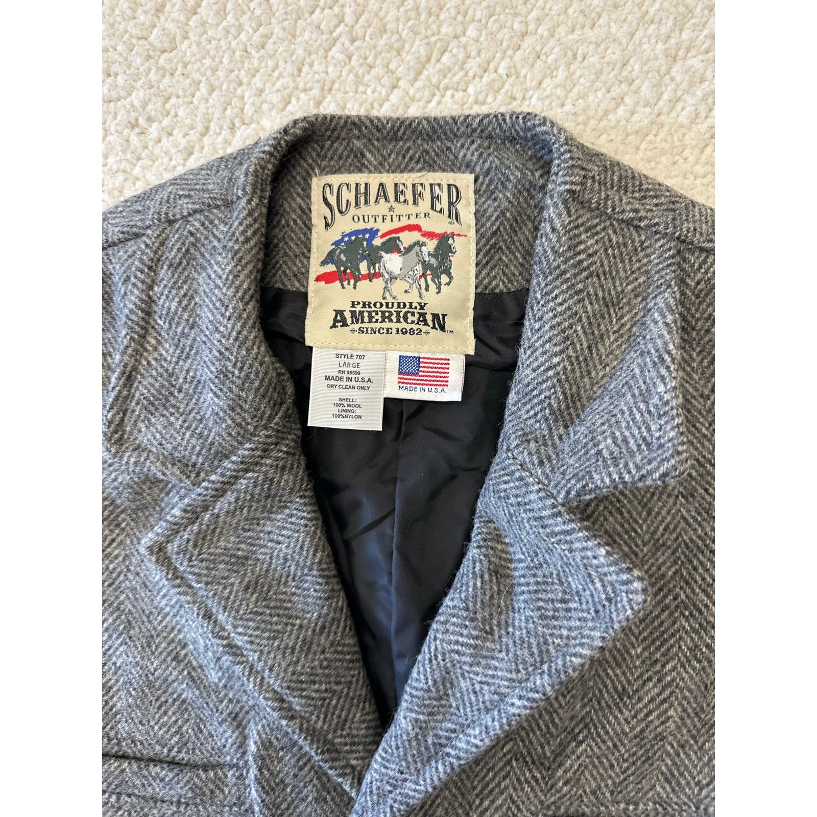 Other Vintage Schaefer Outfitter Mens Wool Vest Large Size US L / EU 52-54 / 3 - 2 Thumbnail