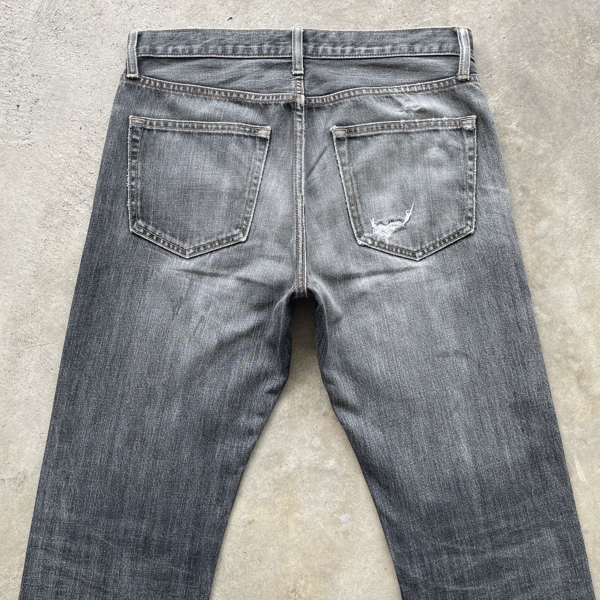 Japanese Brand W32x29.5💥 Vintage Japanese Black Faded Jeans Denim Pants Size US 32 / EU 48 - 9 Thumbnail