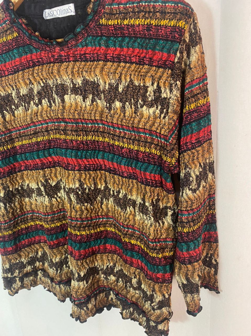 Other Lascolinas multicolor blouse shirt Size L / US 10 / IT 46 - 3 Thumbnail