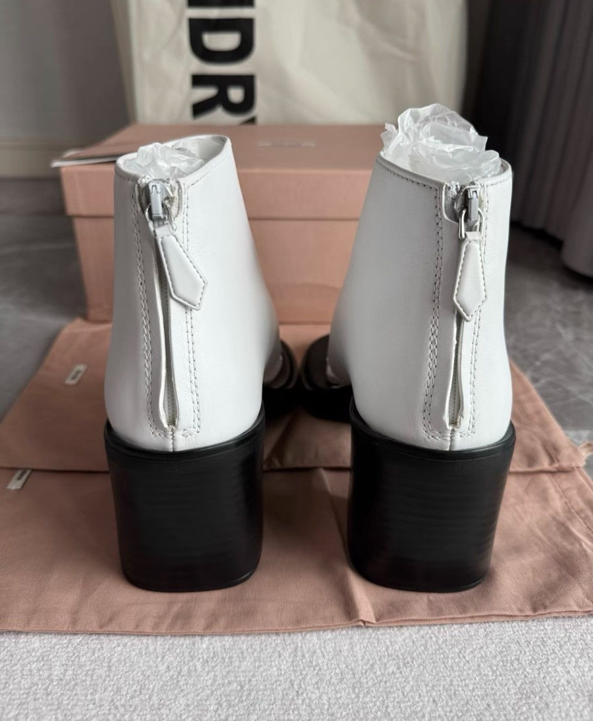 Miu Miu Miu Miu Block Heel Thong High Heel Wedge Slides K6 Size US 8 / IT 38 - 3 Thumbnail