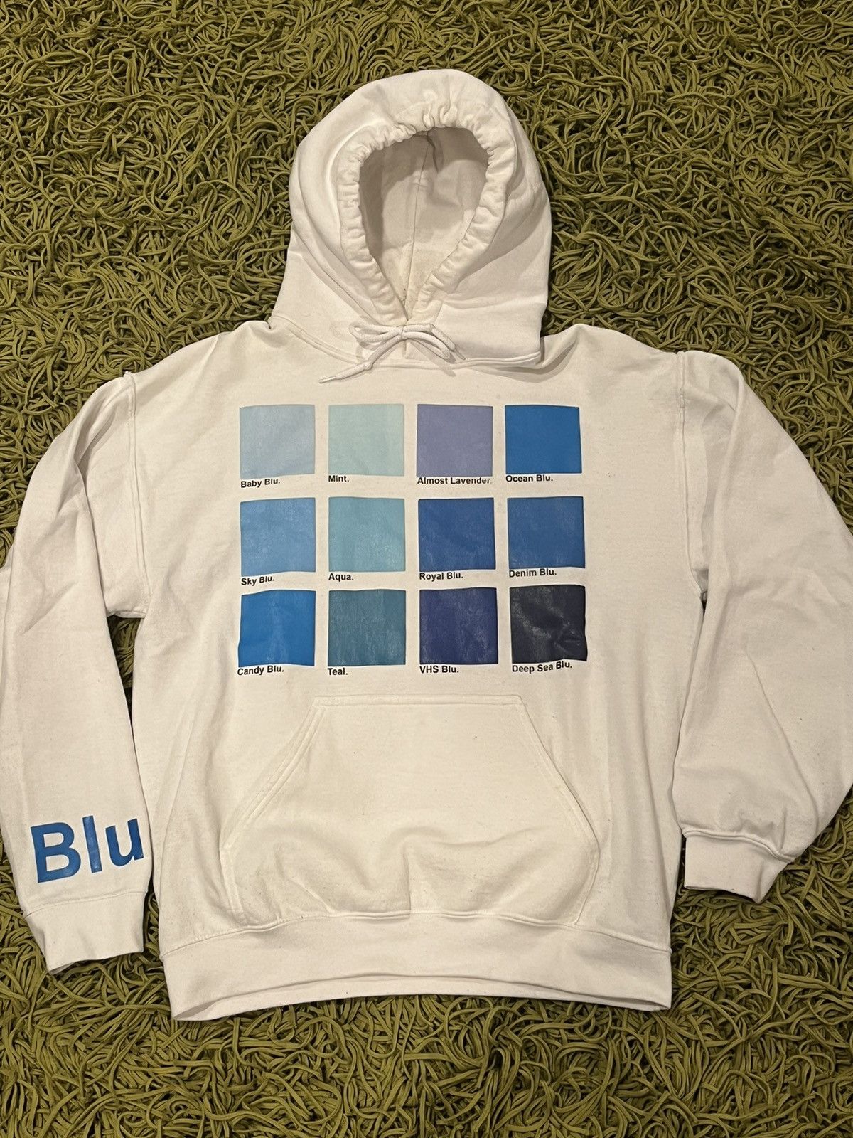 image of Blu Boy Pallet Hoodie in White, Men's (Size Medium)