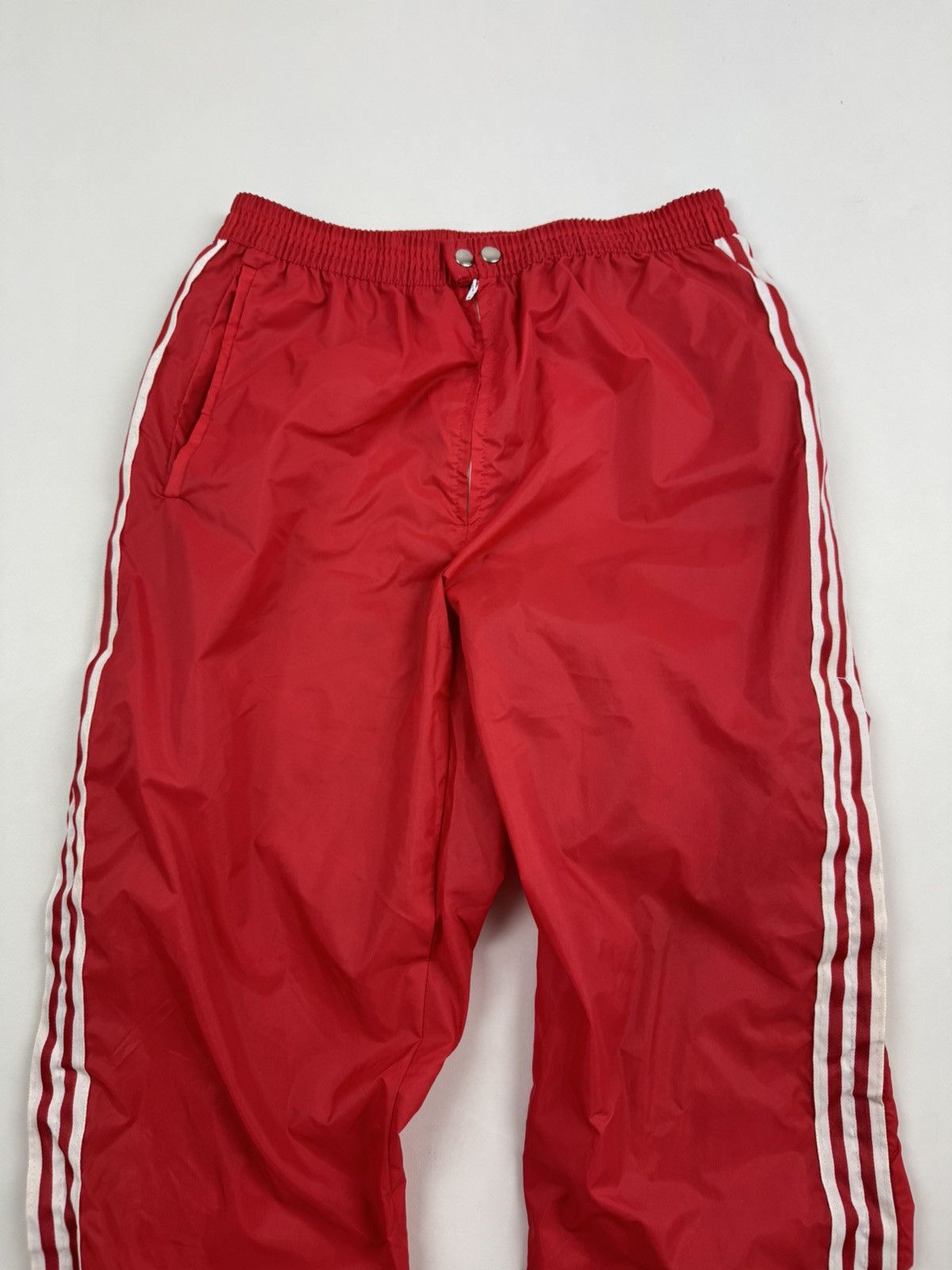 Adidas 1970’s Vintage Adidas Ventex Nylon Red Track Pants Size US 32 / EU 48 - 8 Thumbnail