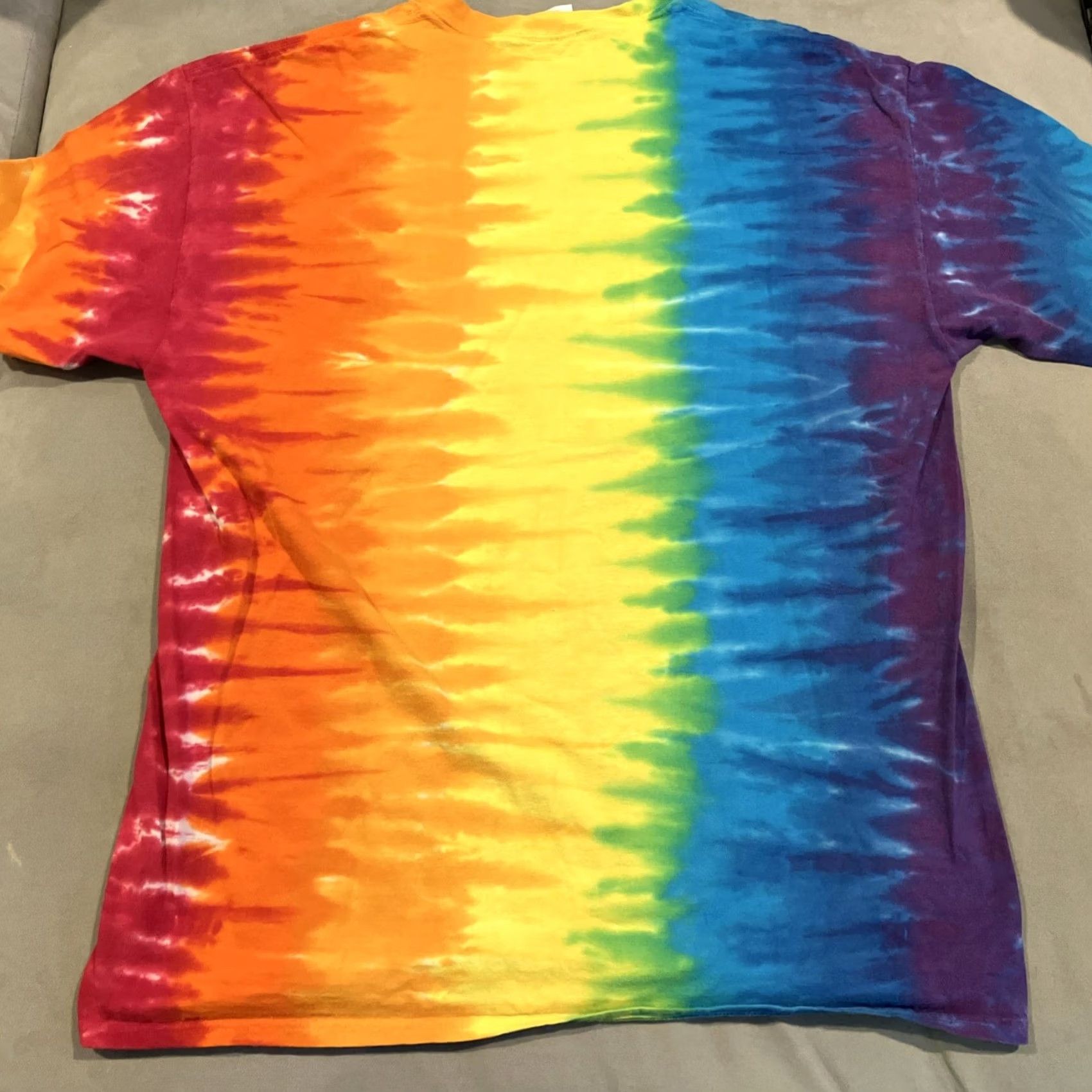 Gildan Gildan Tie Dye T Shirt Seattle Pike Place Market Men's XL Multicolor Crew Neck Short Sleeve Cotton Gildan Heavy Cotton Men's T-Shirt Size US XL / EU 56 / 4 - 4 Thumbnail