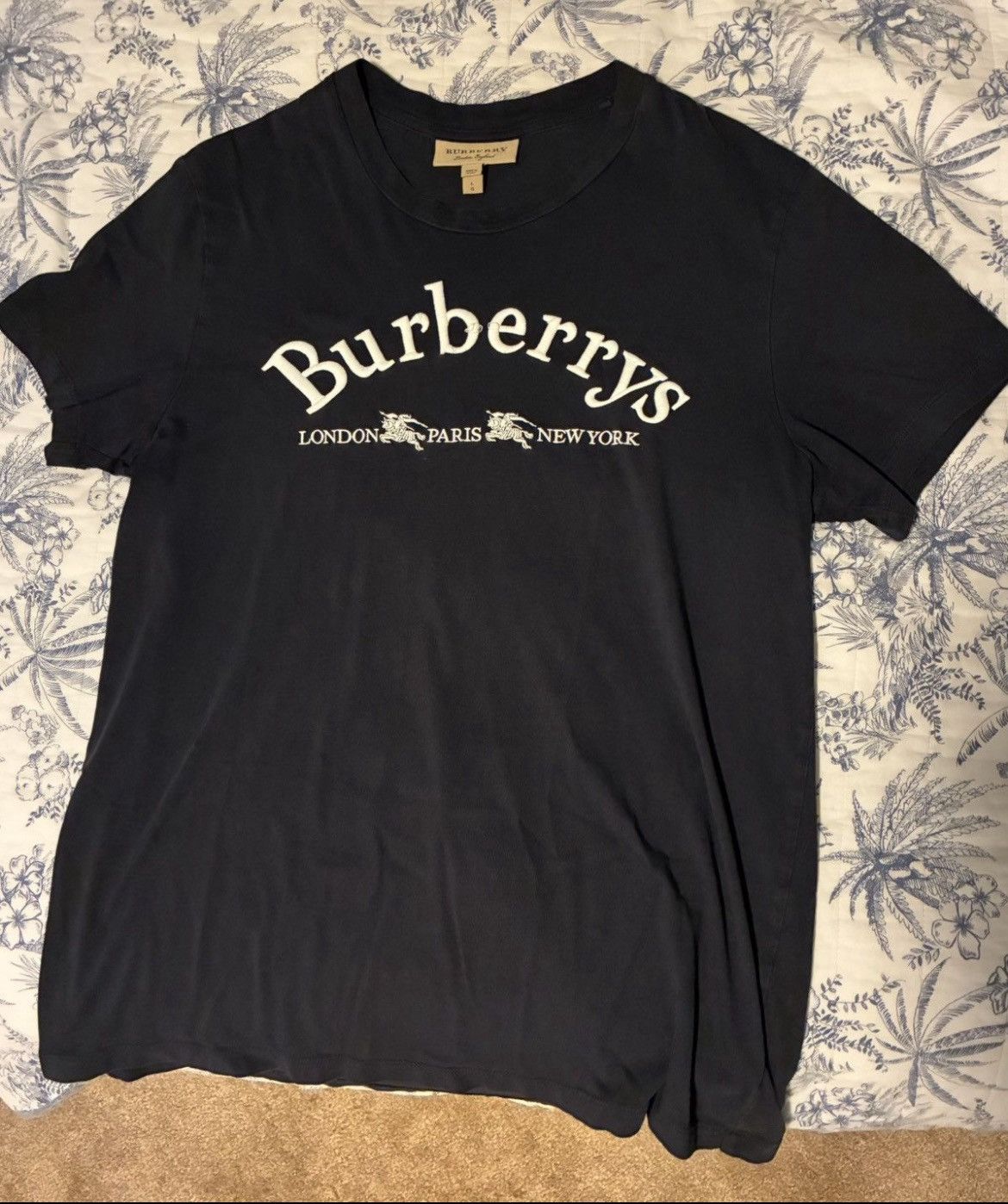 Burberrys embroidered T-shirt