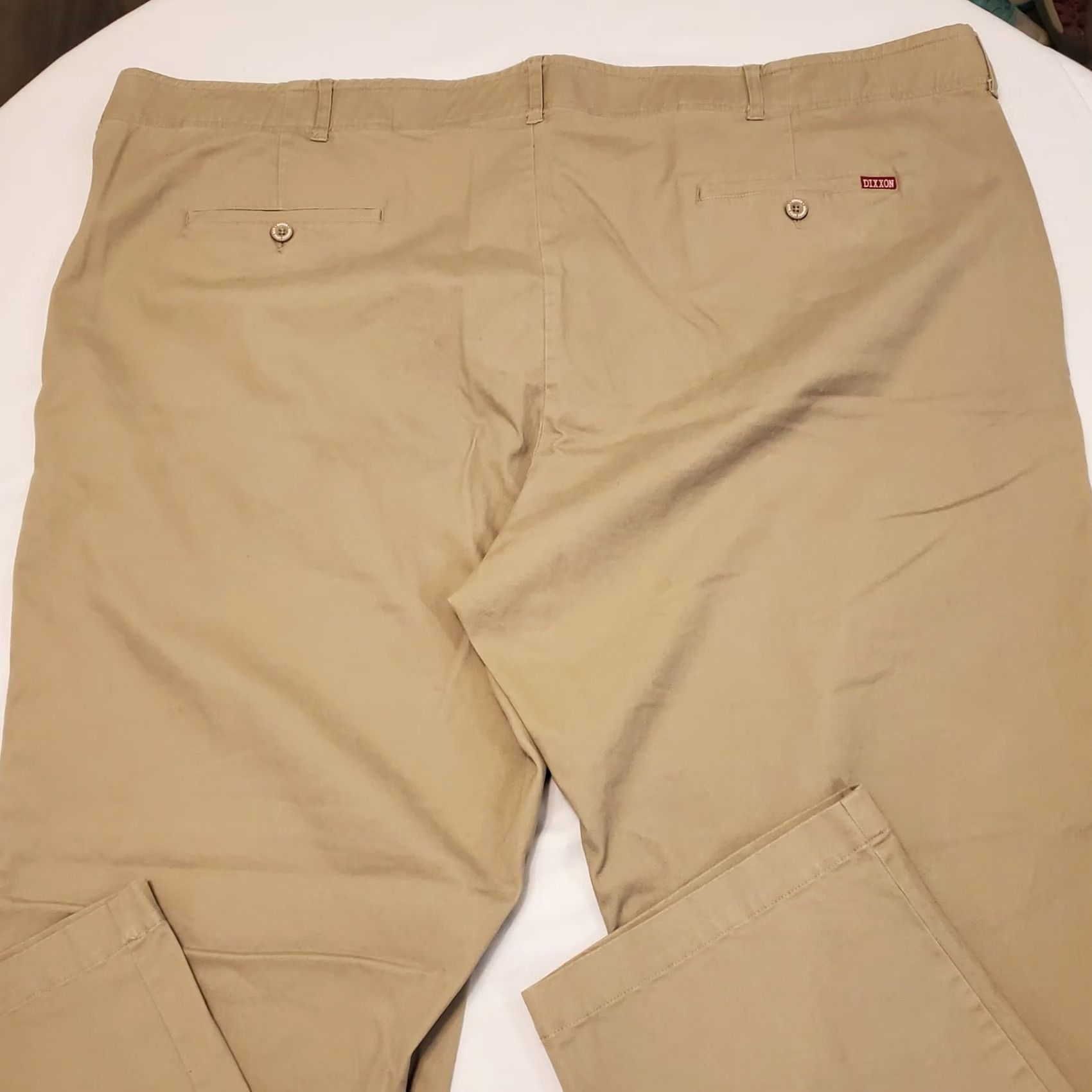 Vintage Dixxon D-Flex Pants Mens 48"× 32" Beige Chino Work Casual Stretch Slacks Khaki Size US 32 / EU 48 - 5 Thumbnail