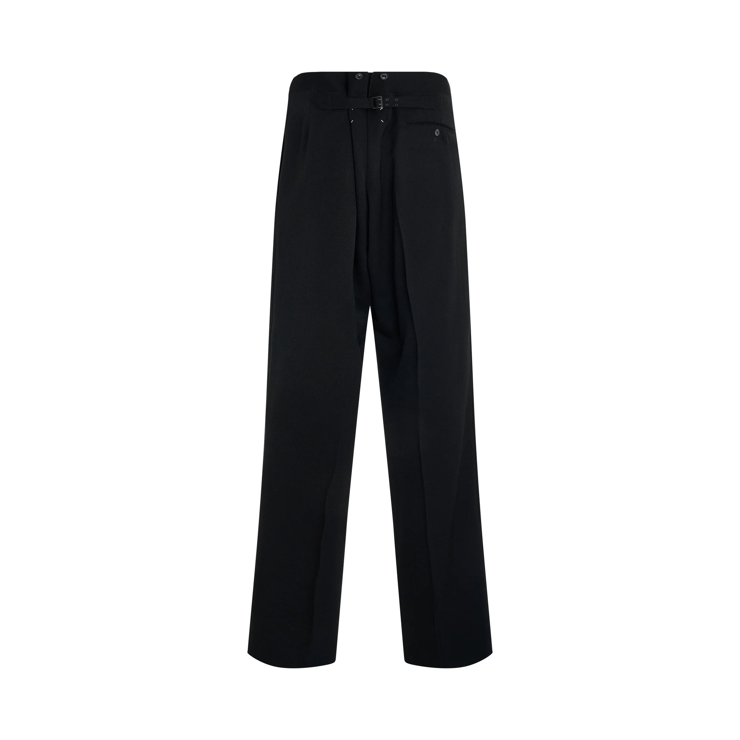 Maison Margiela o1mris0824 Classic Wool Pants in Black Size US 32 / EU 48 - 4 Thumbnail