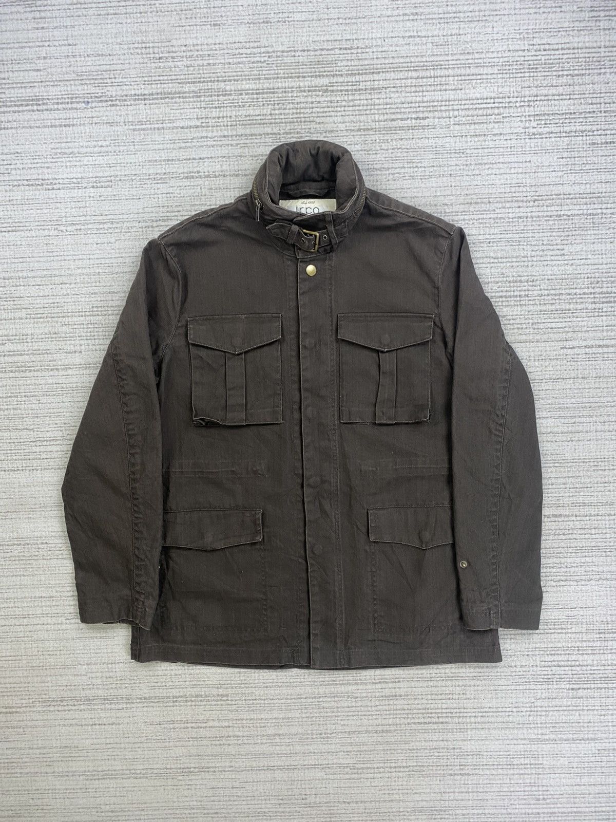 Japanese Brand × Vintage Vtg Ikka Genuine Comfort Nice Brown Fullzip Cotton Jacket Size US M / EU 48-50 / 2 - 1 Thumbnail