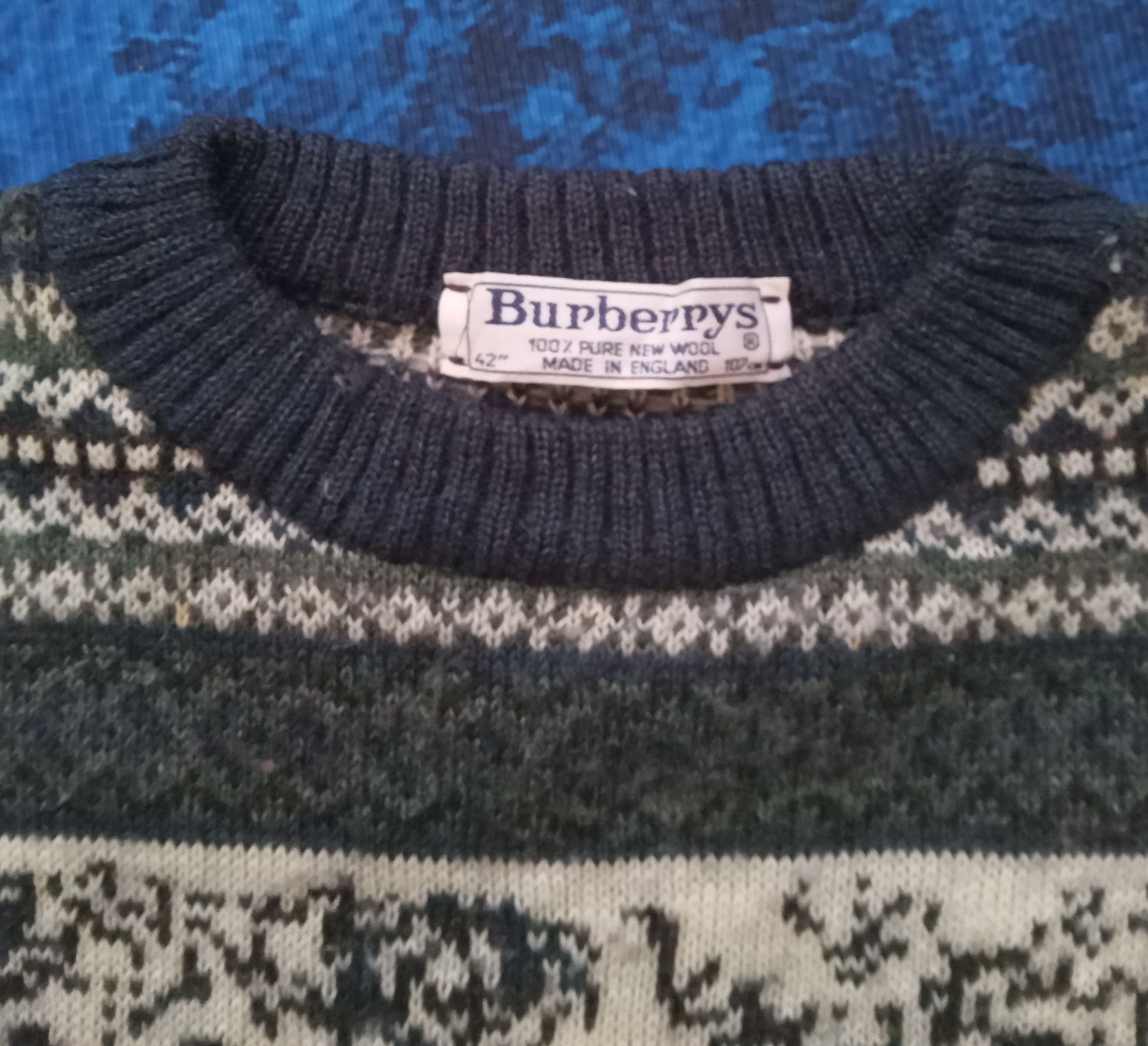Burberry Burberrys Vintage Wool Sweater Size US L / EU 52-54 / 3 - 4 Thumbnail