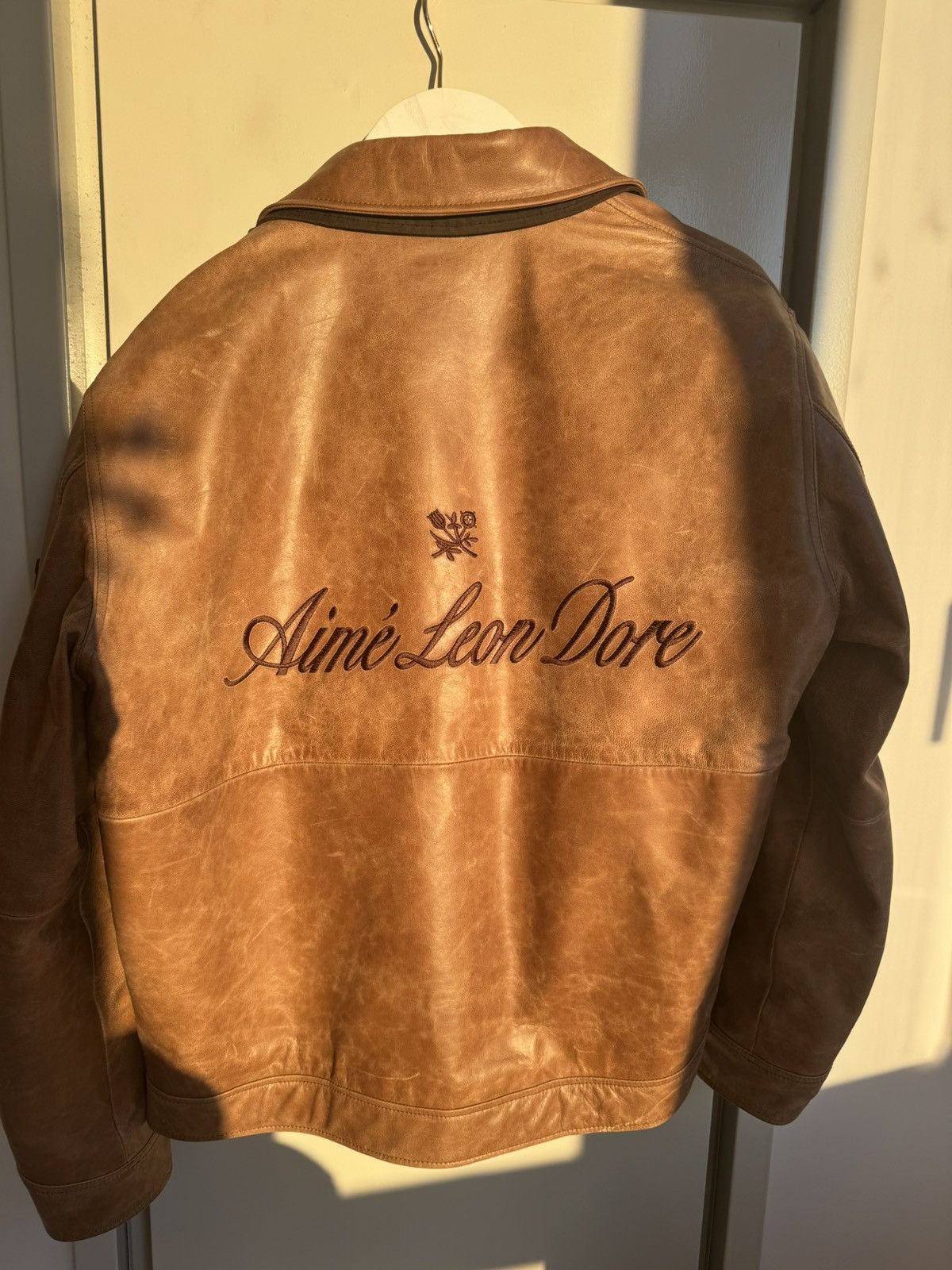 Aime Leon Dore Aime Leon Dore Leather Avaitor Jacket Size US L / EU 52-54 / 3 - 2 Thumbnail