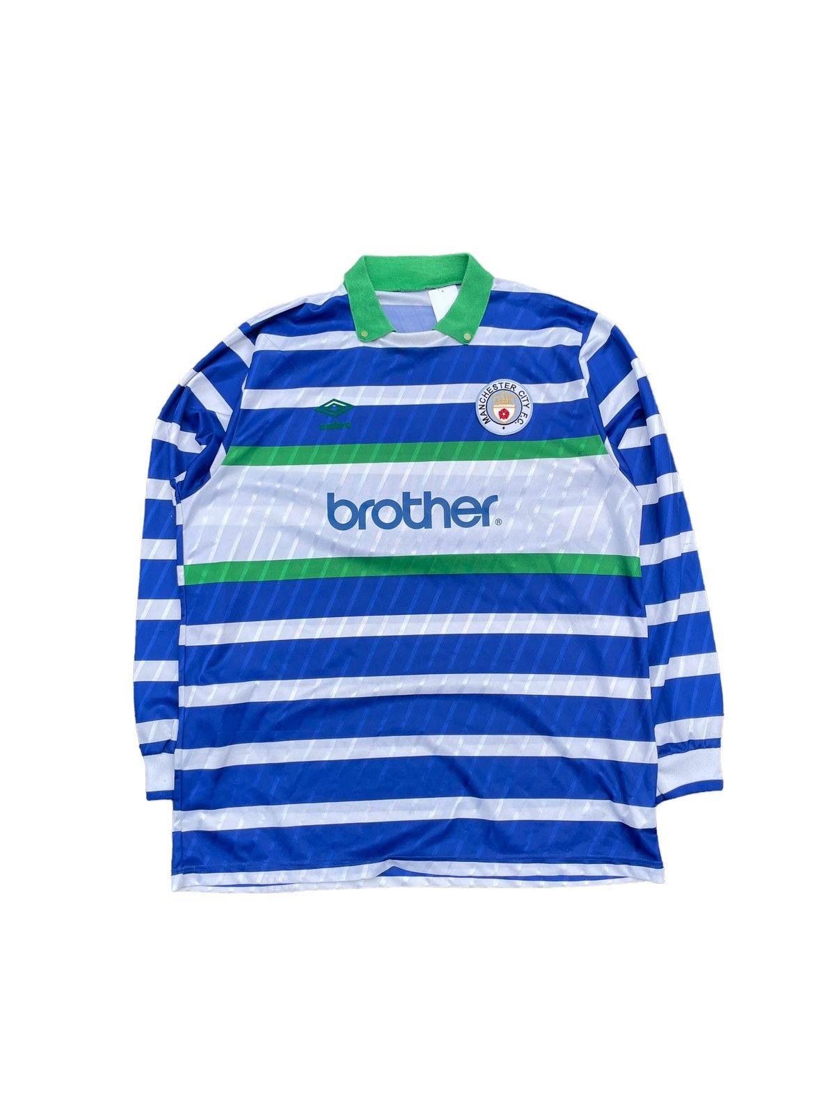 80s〜90s Manchester City Dorill Top Manchester City Retro Drill Quarter Zip Top | Official Man