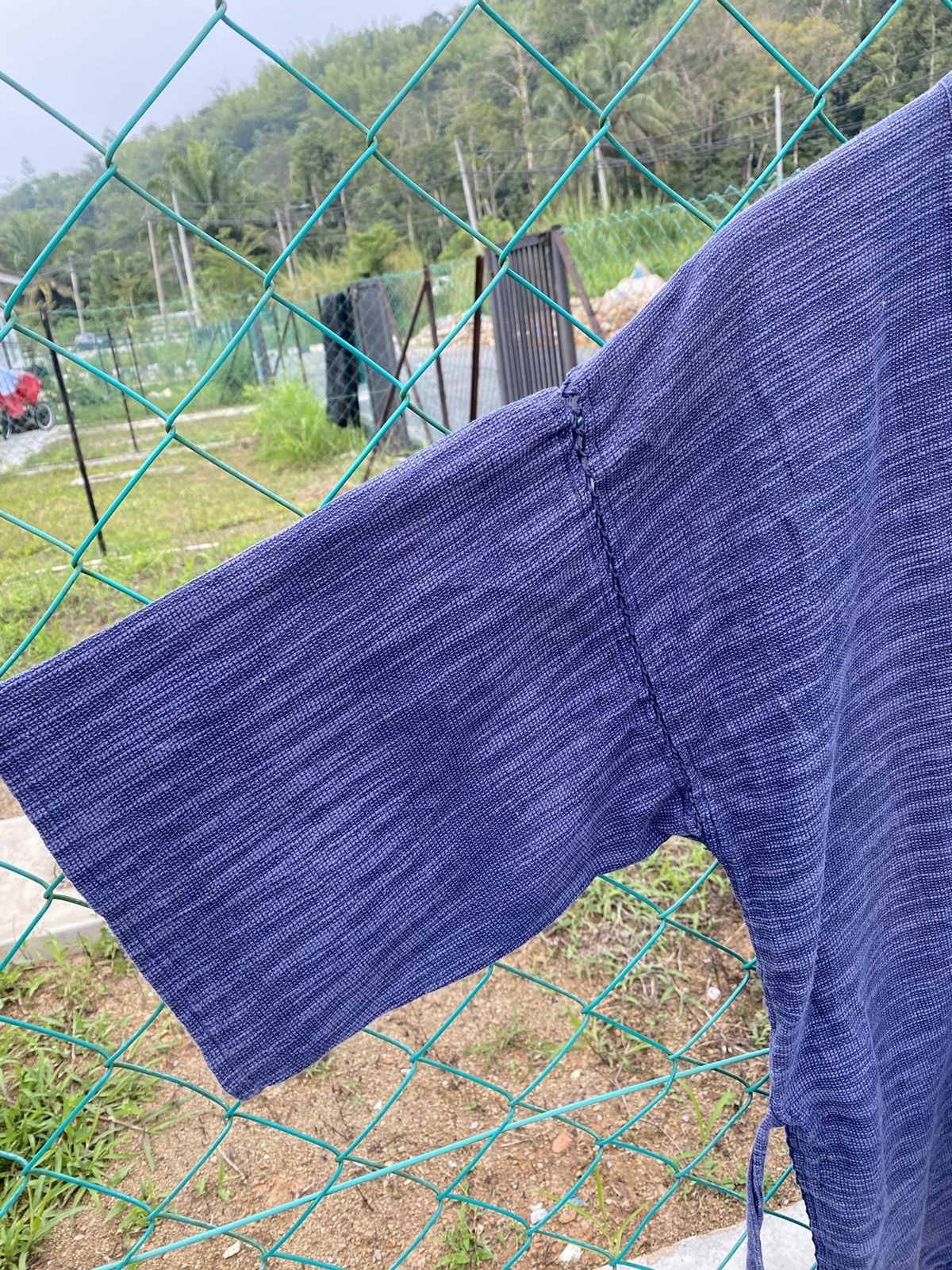 Indigo × Japanese Brand Sunjuro Kimono Woven Dragon Jacket Narogi Linen Size US L / EU 52-54 / 3 - 5 Thumbnail