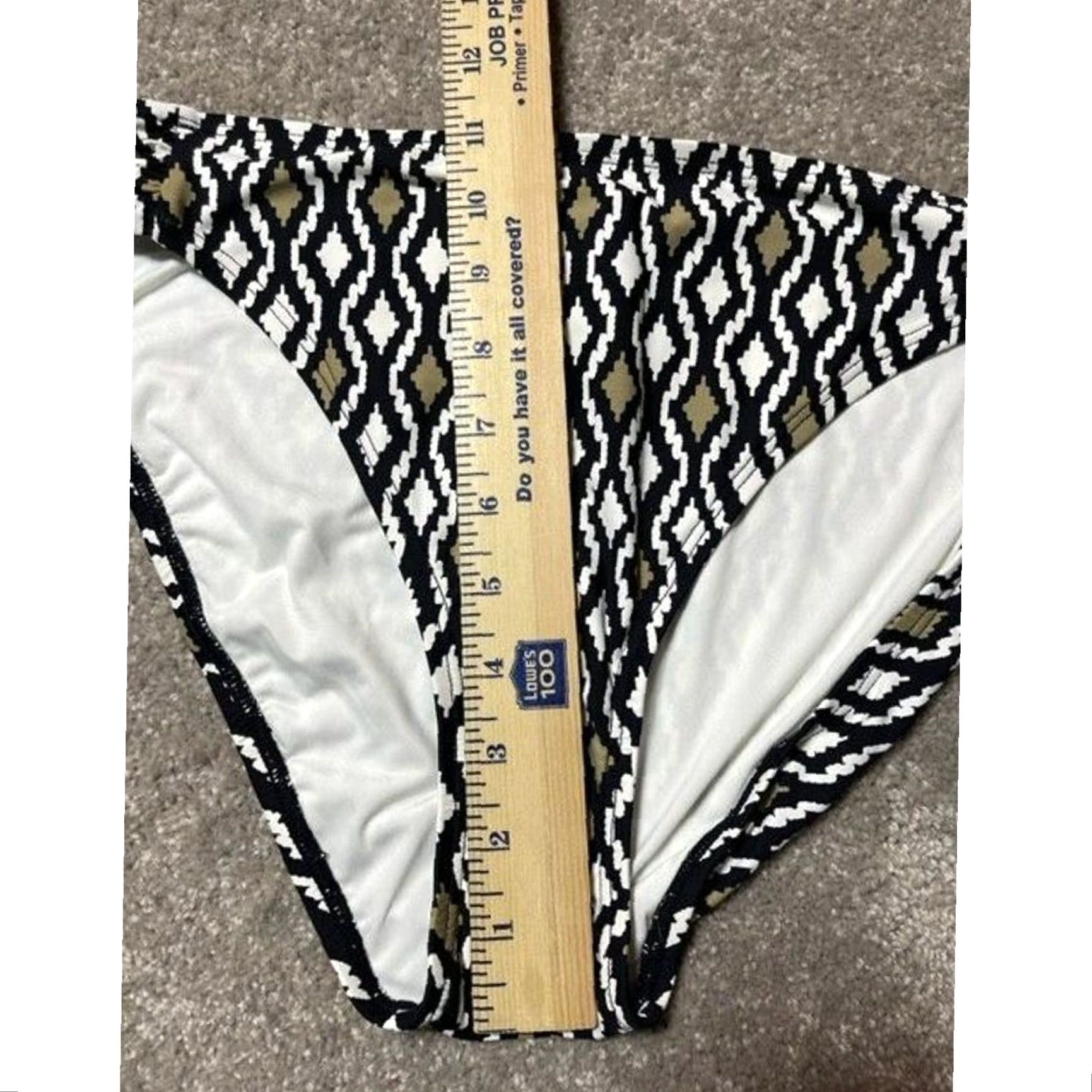 Vintage La Blanca Bikini Swim Bottom 14 Ikat Geometric Lined Boho Chic Beach Resort Womens Size 36" / US 14 / IT 50 - 5 Thumbnail