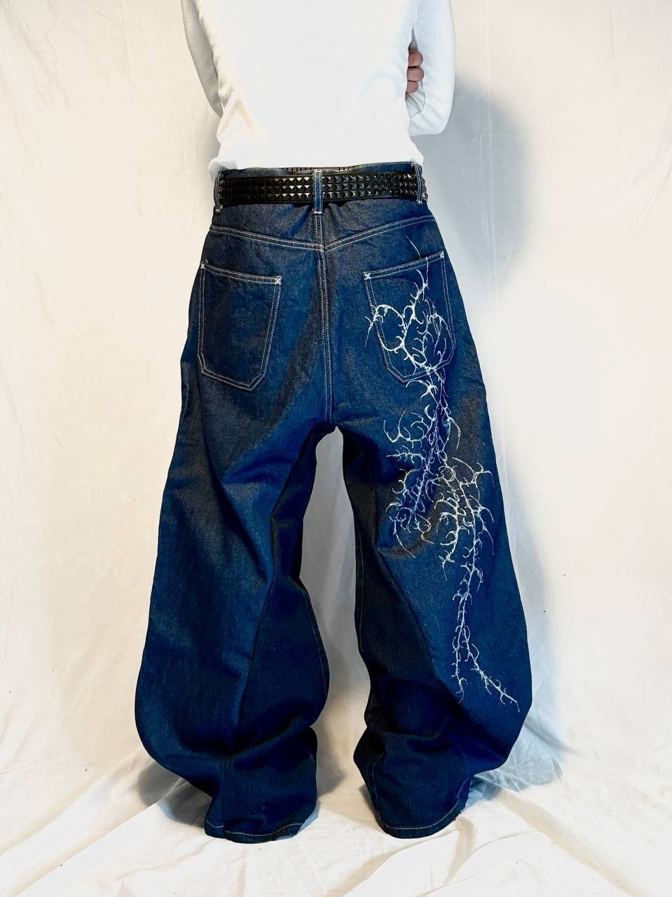 Handmade Rare Tribal Handmade Baggy Pants Size US 33 - 1 Thumbnail