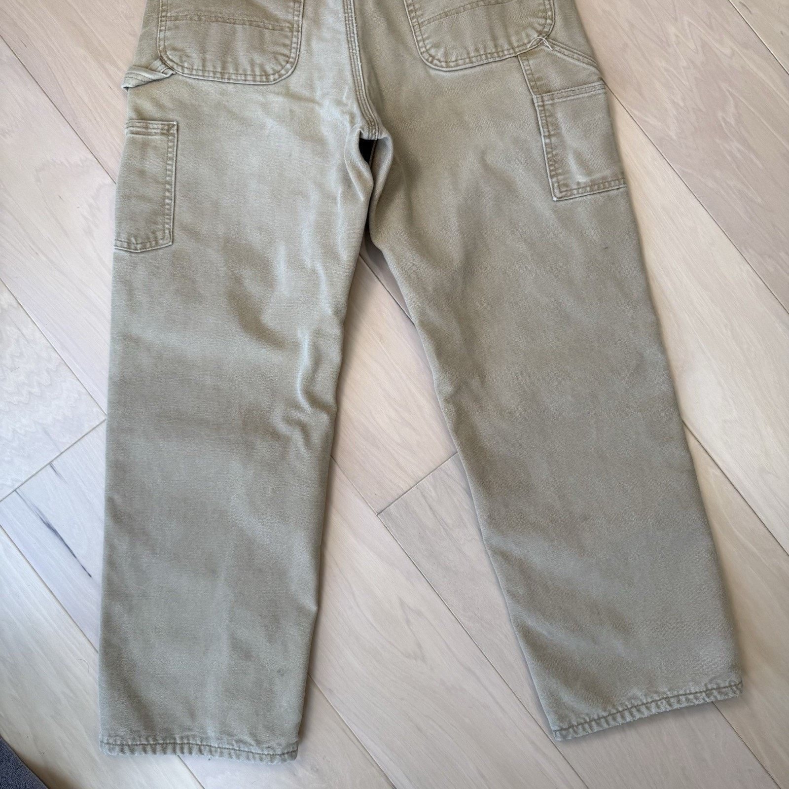 Carhartt Vintage Carhartt Flannel Lined Pants 32 Khaki 90s Heavy Size US 32 / EU 48 - 9 Thumbnail