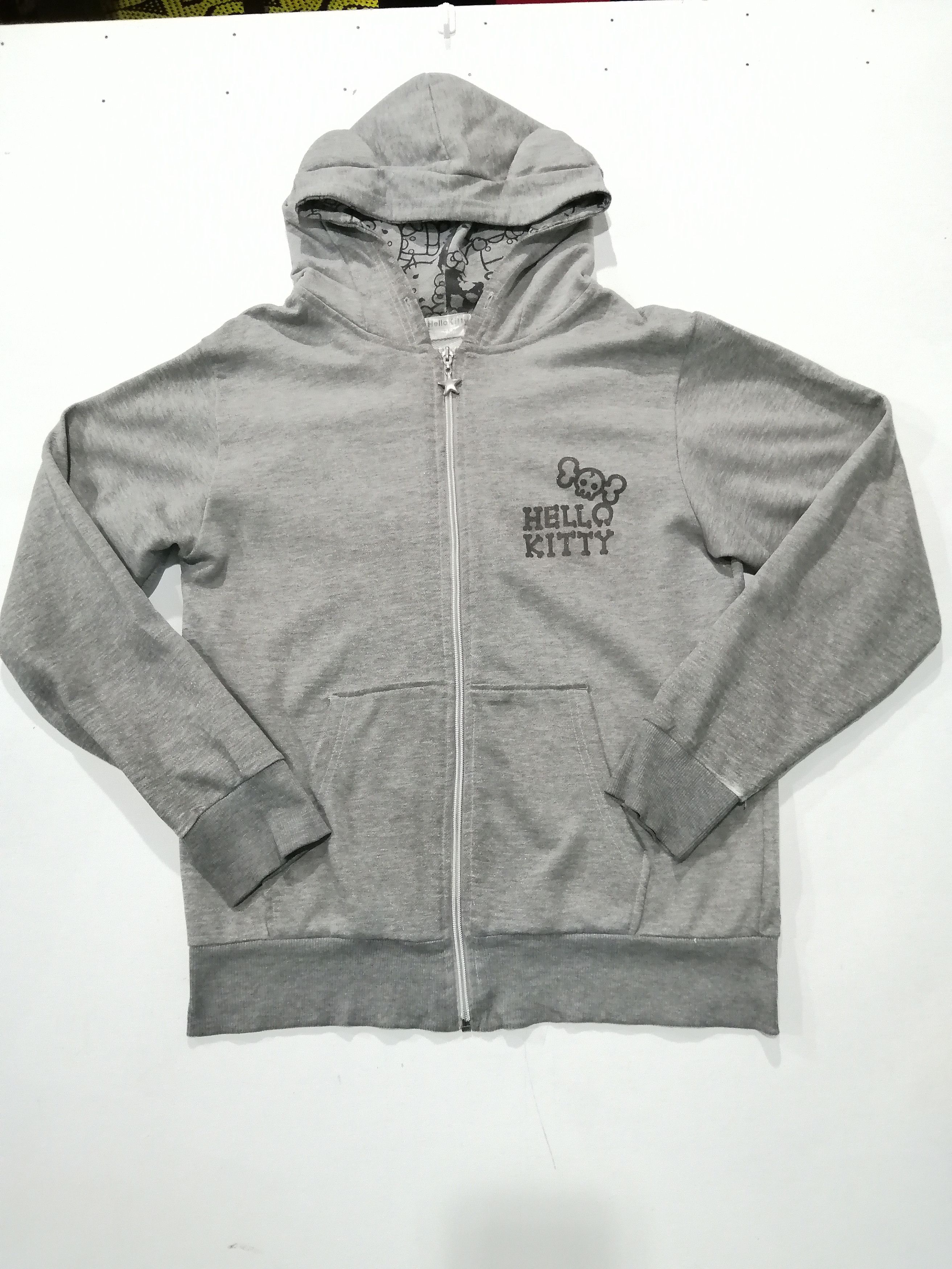 Cartoon Network × Designer Vintage Hello Kitty Big Logo Zipper Hoodie Sweater Size US L / EU 52-54 / 3 - 1 Thumbnail