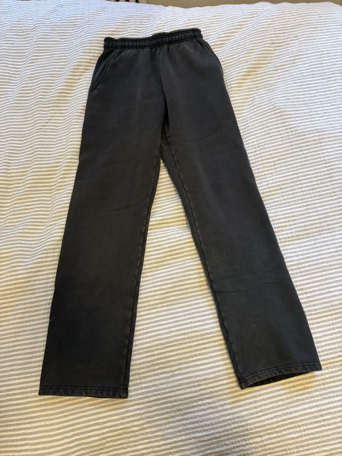 Entire Studios Entire Studios Washed Black Sweatpant Straight Leg Size US 31 - 3 Thumbnail