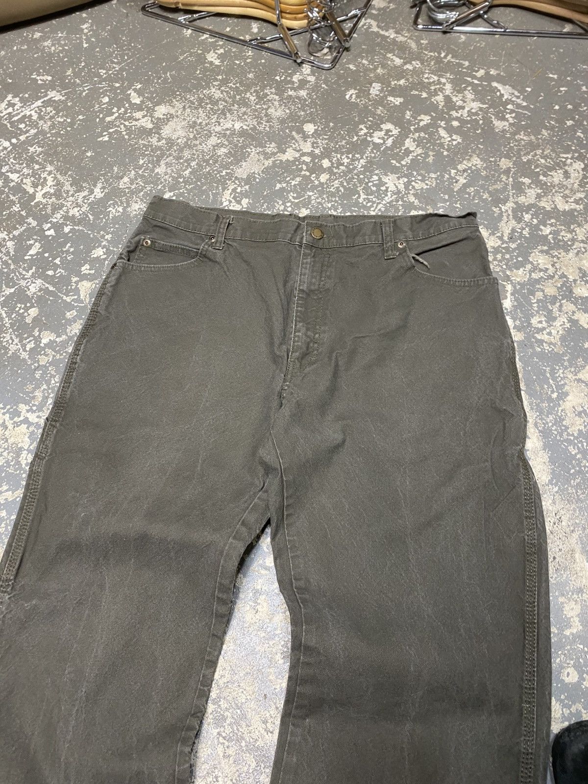 Carhartt × Dickies × Vintage Vintage Dickies Green Faded Carpenter Baggy Fit Pants Size US 36 / EU 52 - 9 Thumbnail