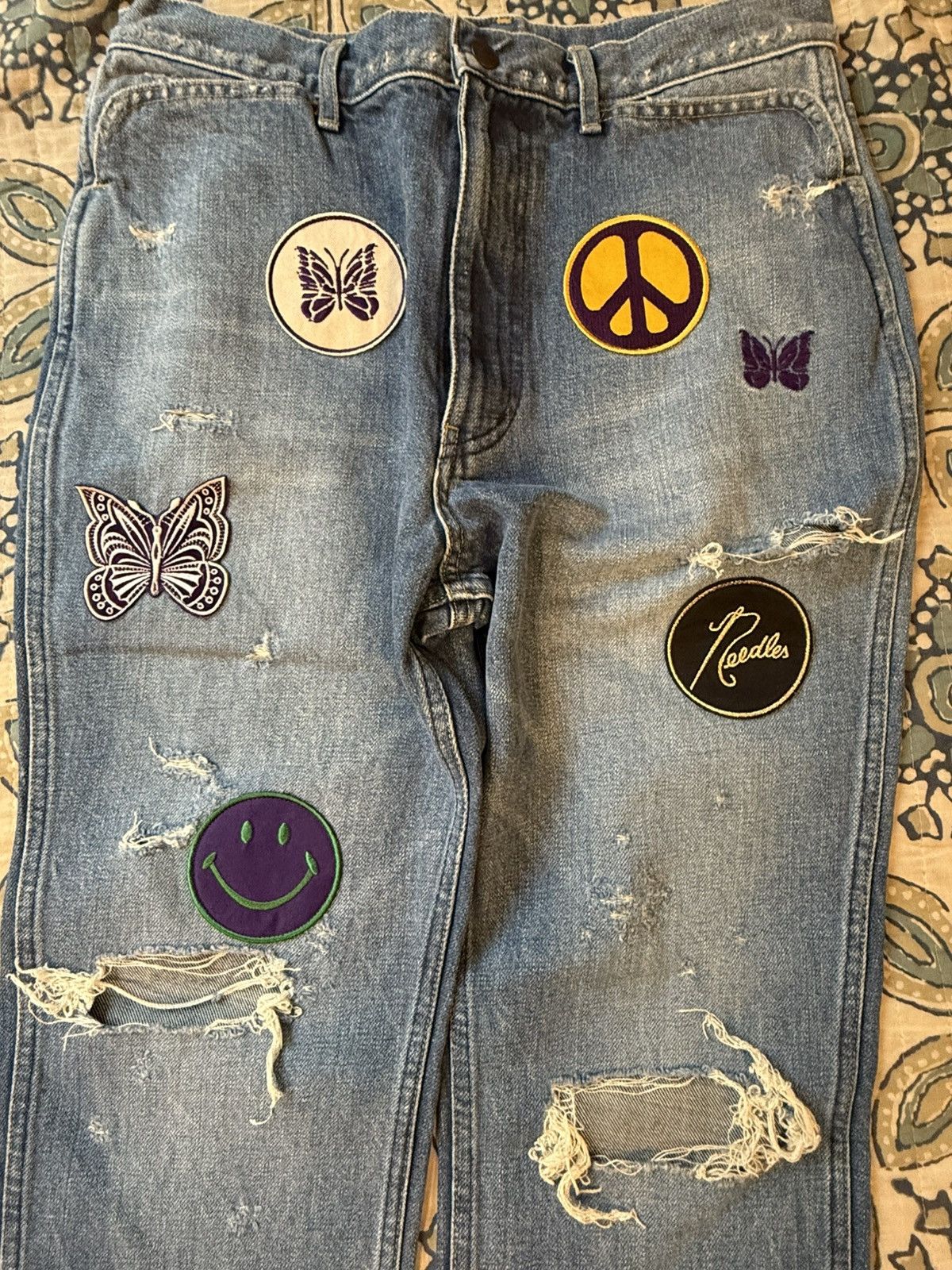 Needles Needles Assorted Patches Slim Jeans size MD Size US 32 / EU 48 - 3 Thumbnail