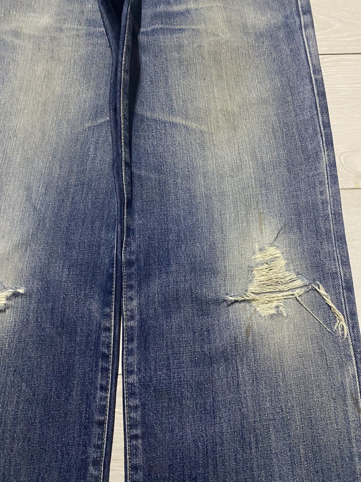 Uniqlo Vintage Japanese Brand Uniqlo S002 Faded Distressed Baggy Size US 36 / EU 52 - 8 Thumbnail