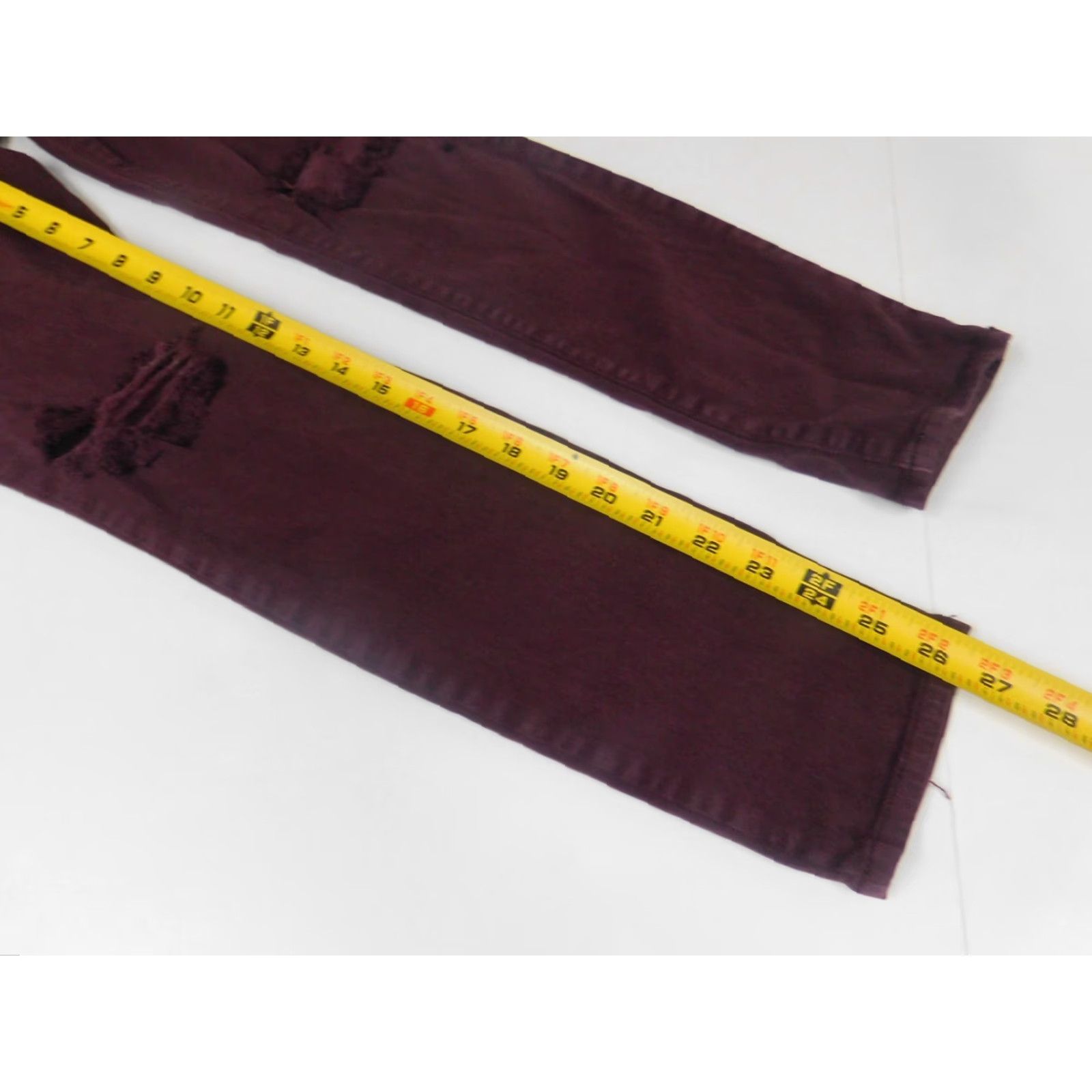 Pacsun PacSun Womens Jegging Jeans 27 Purple Denim Cotton Blend Stretch Regular Mid Rise 26in Inseam Button Zip Size 27" / US 4 / IT 40 - 7 Thumbnail