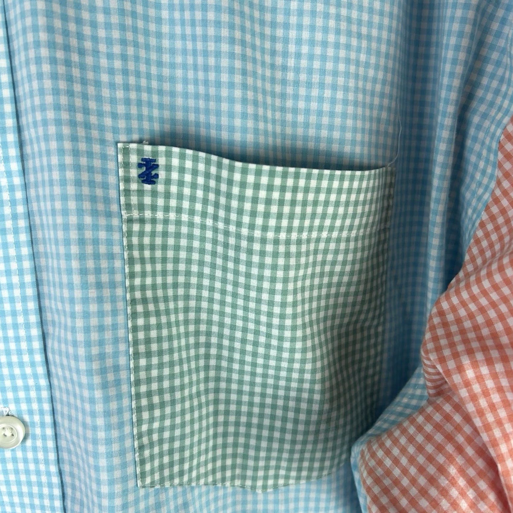 Izod IZOD Men's Multicolor Checkered Gingham Long Sleeve Button-Up Shirt 3XL Mens Regular Button-Down Collared Classic Shirt Size US XXL / EU 58 / 5 - 6 Thumbnail