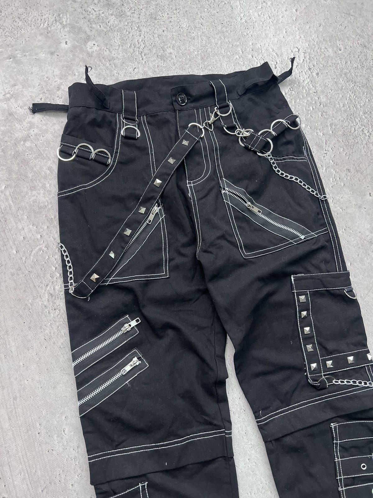 KMRii × Le Grande Bleu (L.G.B.) × Tripp NYC TRIPP NYC style PANTS GOTHIC DENIM BONDAGE BAGGY Size US 29 - 3 Thumbnail