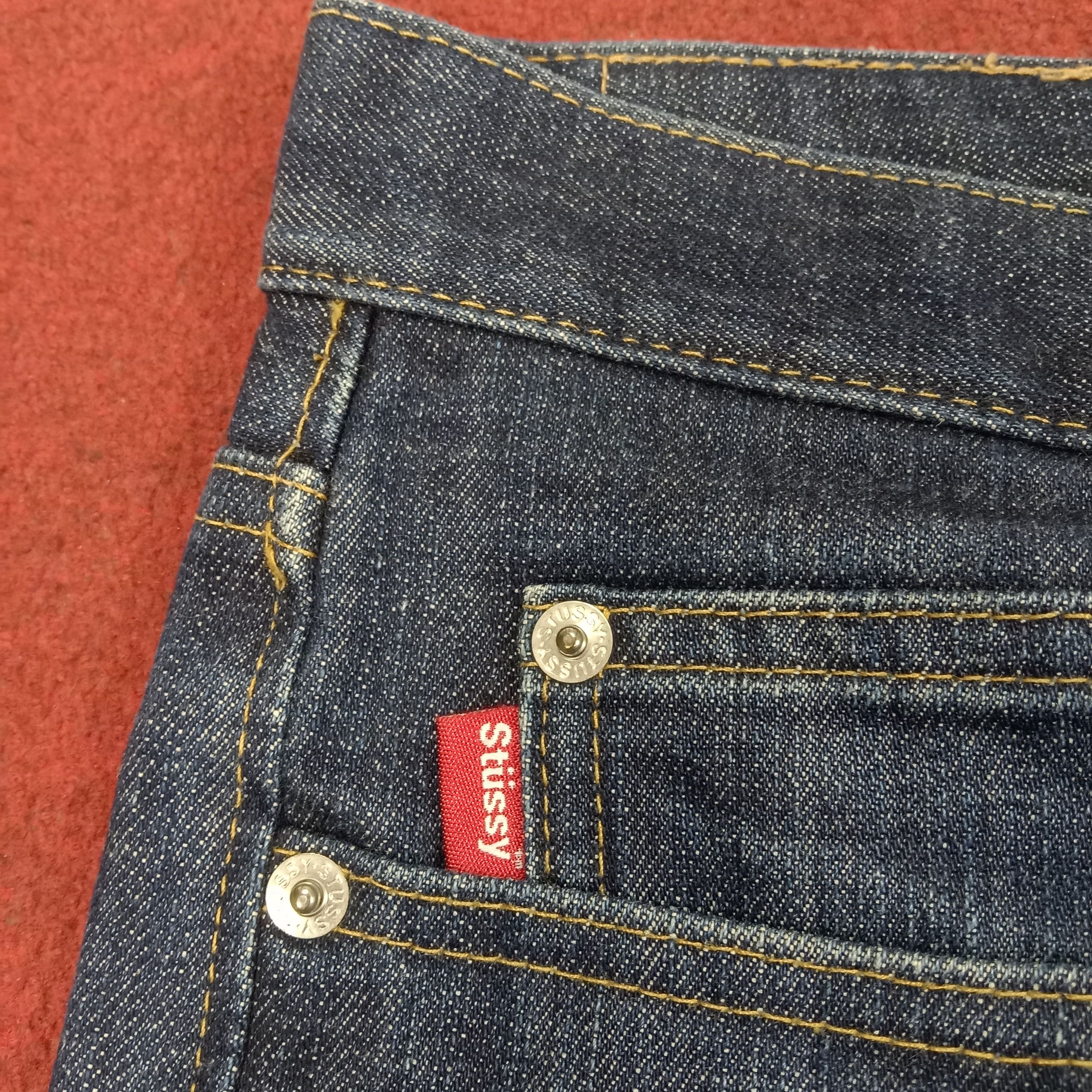 Stussy × Vintage Stussy Jeans Streetwear Custom Art Logo Style Size US 31 - 16 Thumbnail