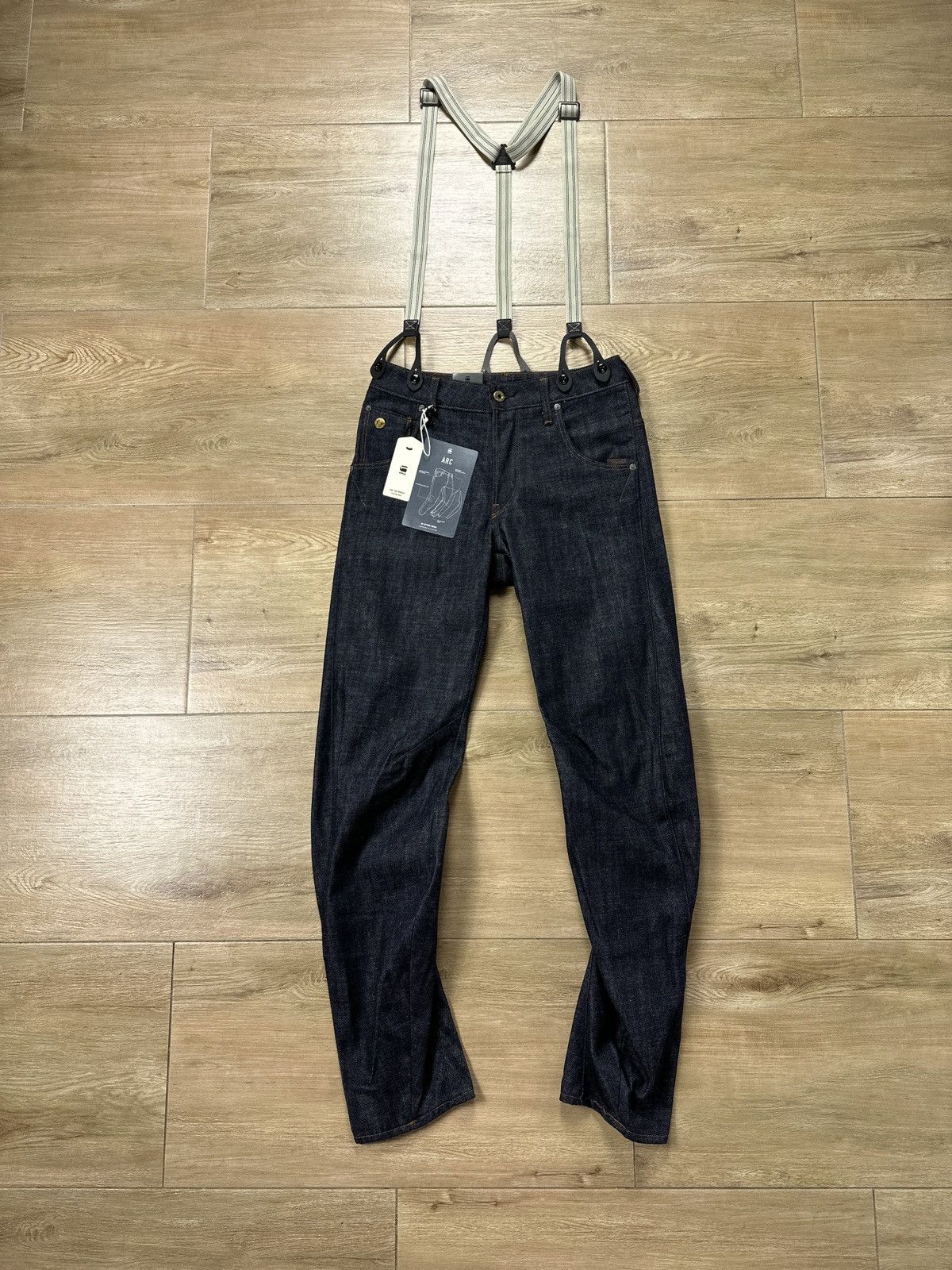 G-Star NEW🏷️ G-Star Raw Arc 3D Tapered Braces Denim Jeans Size US 26 / EU 42 - 1 Thumbnail